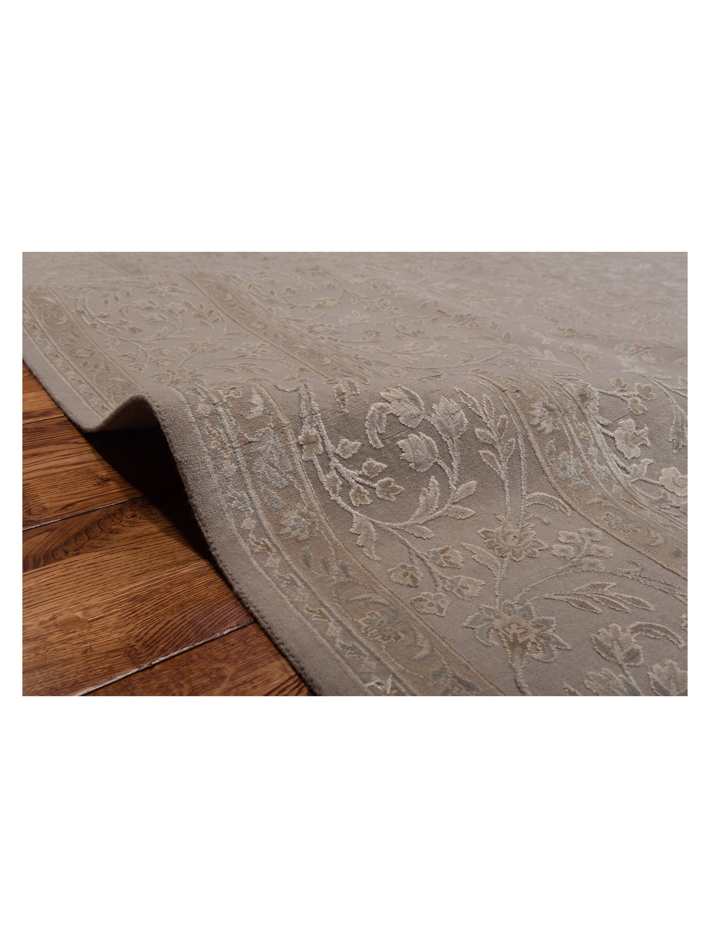Imperial Silk 141447 Silver 8x10.1 Hand Knotted Rug