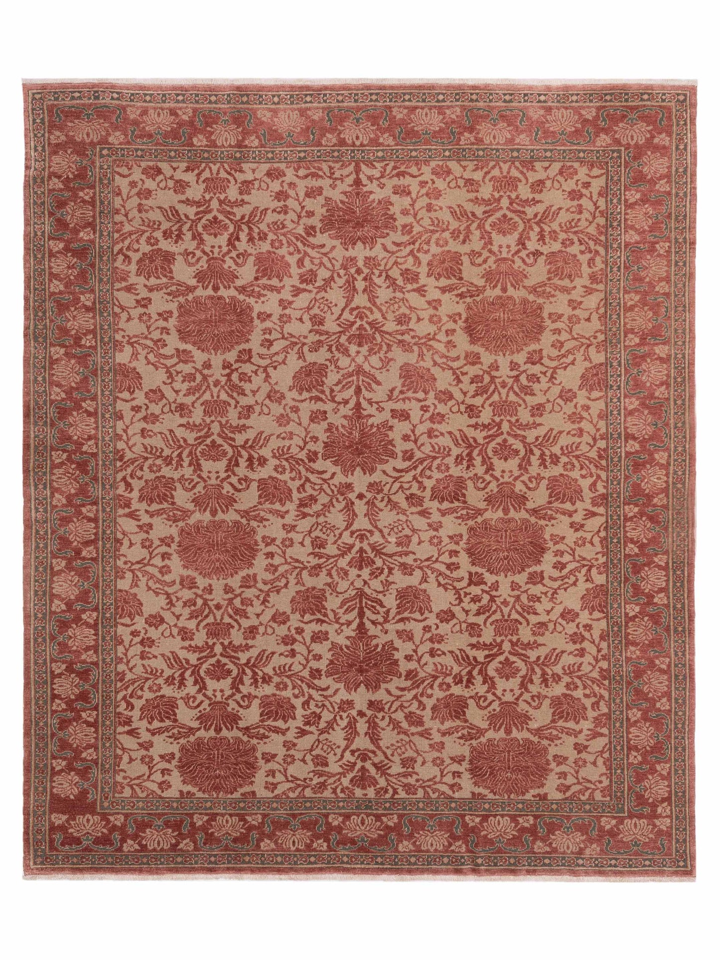 Pasha Turkish Elvan  Cream Pink Traditional