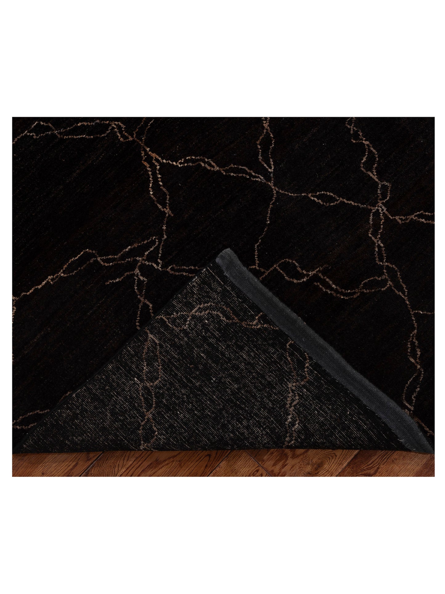 Tibetino 153999 Black Black 7.10x10.4 Hand Knotted Rug