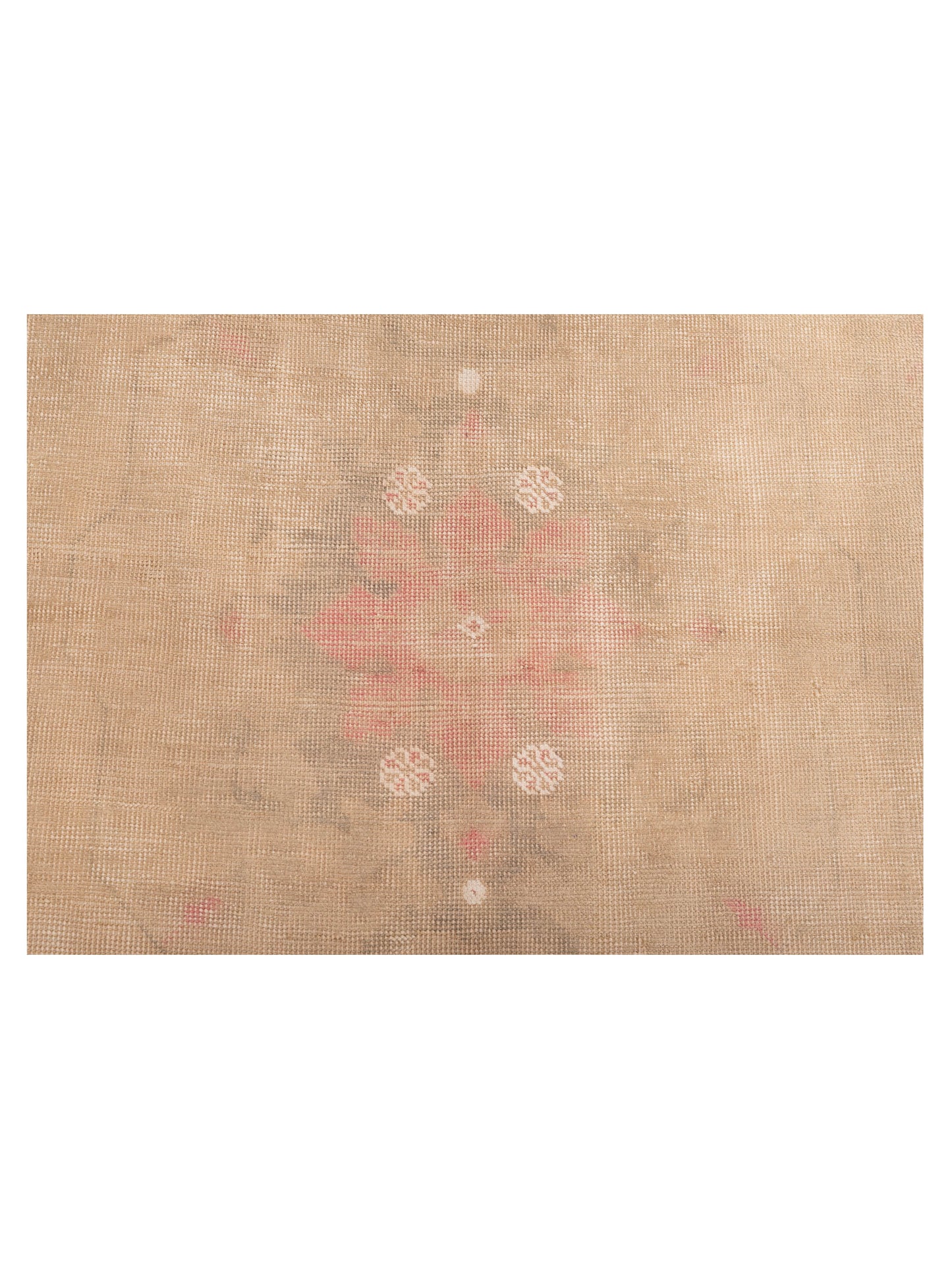 Vintage 131120 Beige 4x7.4 Hand Knotted Rug