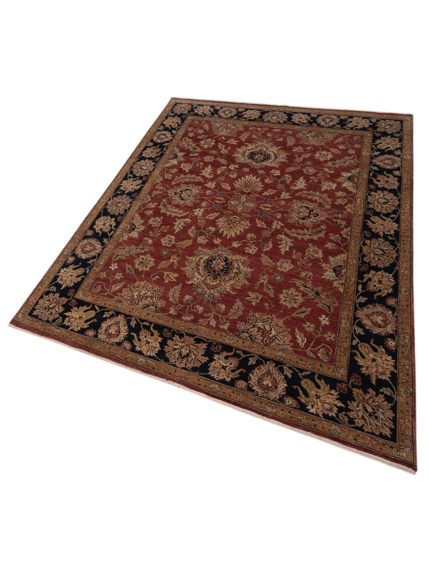 Crown 146924 Red Navy 8x10 Hand Knotted Rug