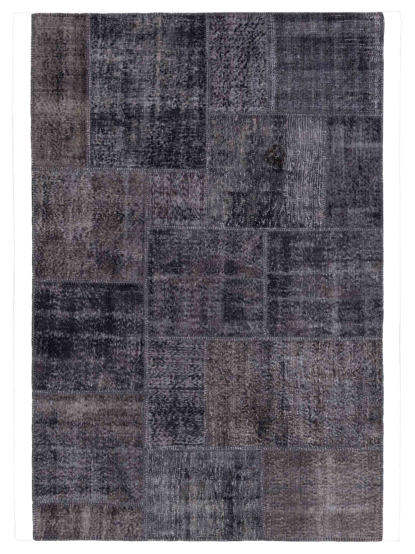 Pasha Turkish Vestige Patchwork  Dark Gray Dark Gray Contemporary