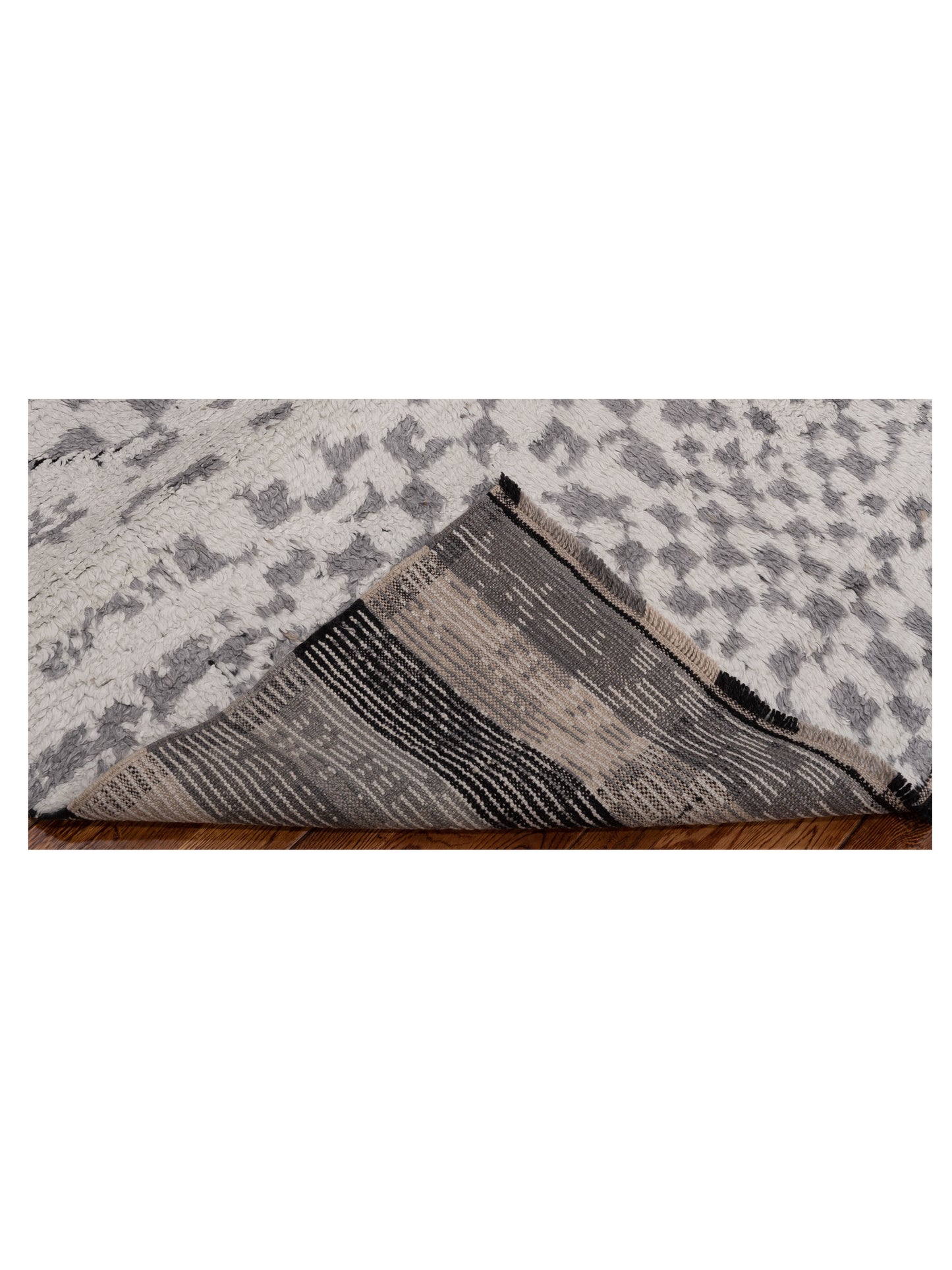 Atlas 150396 Ivory Gray 8.3x9.7 Hand Knotted Rug