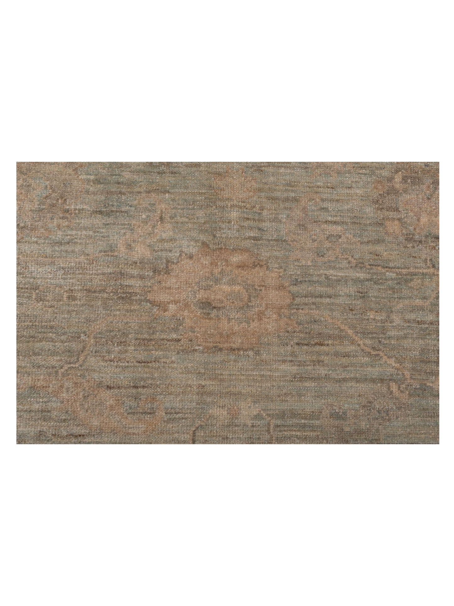 Angora Oushak 125817 Light Green Beige 6x11.3 Hand Knotted Rug