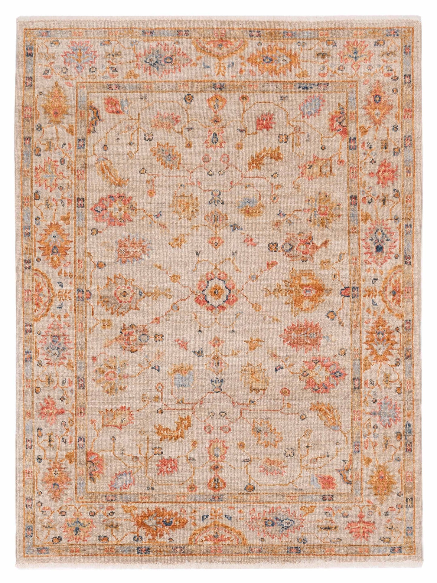 Anadol Angora Oushak  Ivory Ivory Traditional