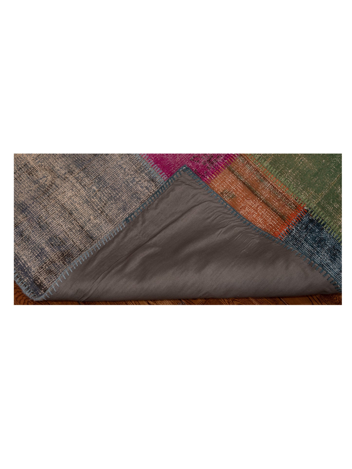 Turkish Vestige Patchwork 131091 Multi 3.4x4.11 Hand Knotted Rug