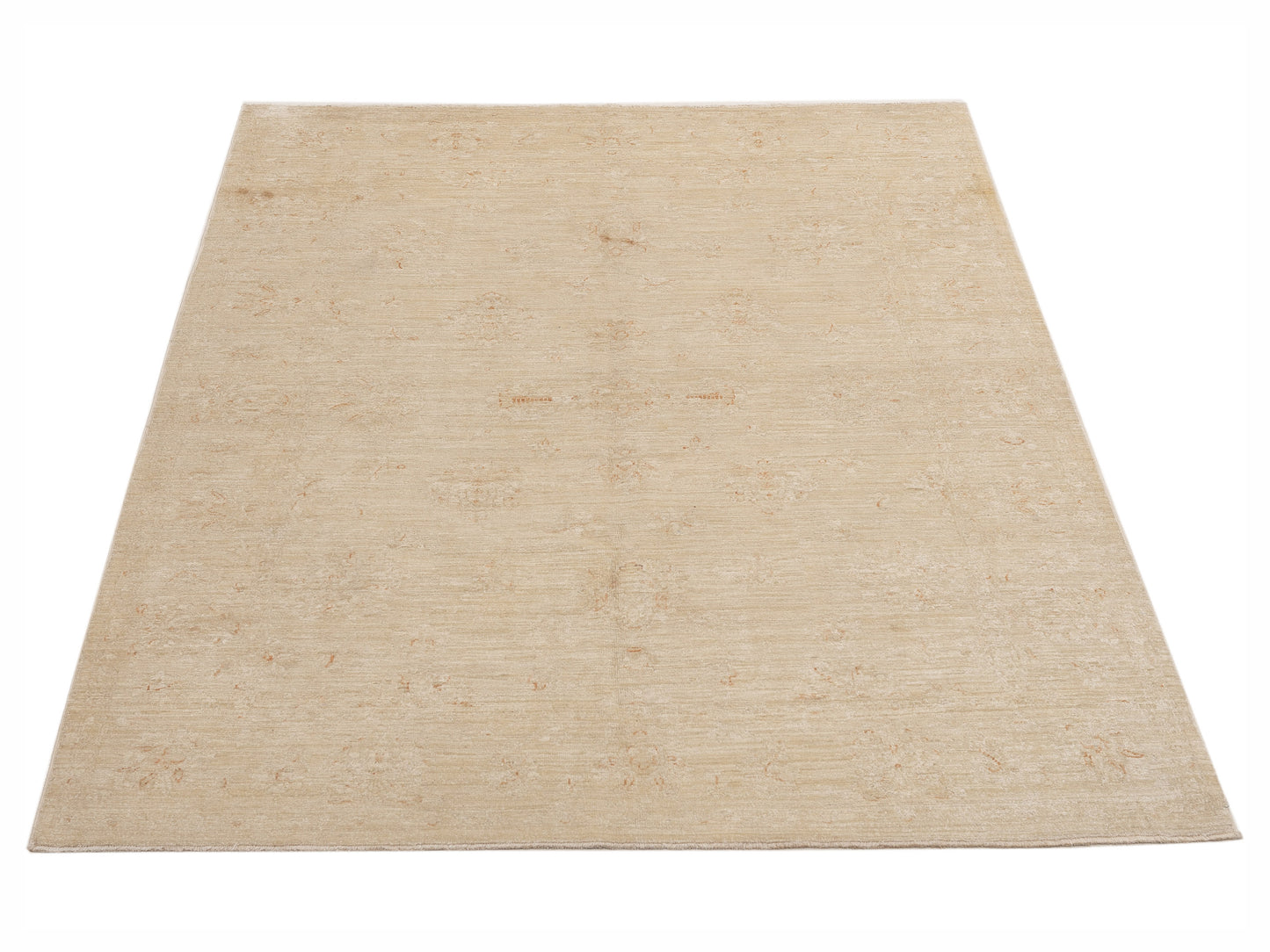Sultan 147597 Beige Ivory 5.6x7.5 Hand Knotted Rug
