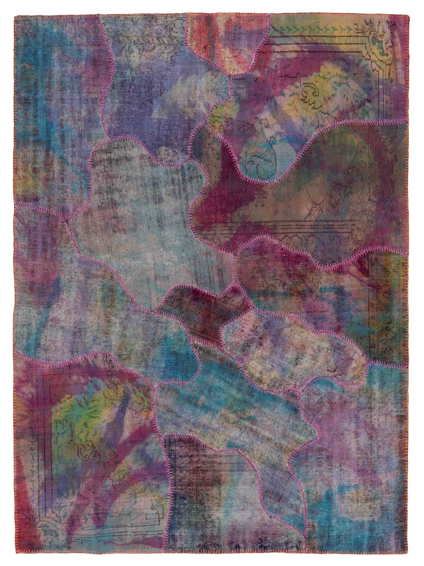 Pasha Turkish Vestige Patchwork  Multi  Contemporary