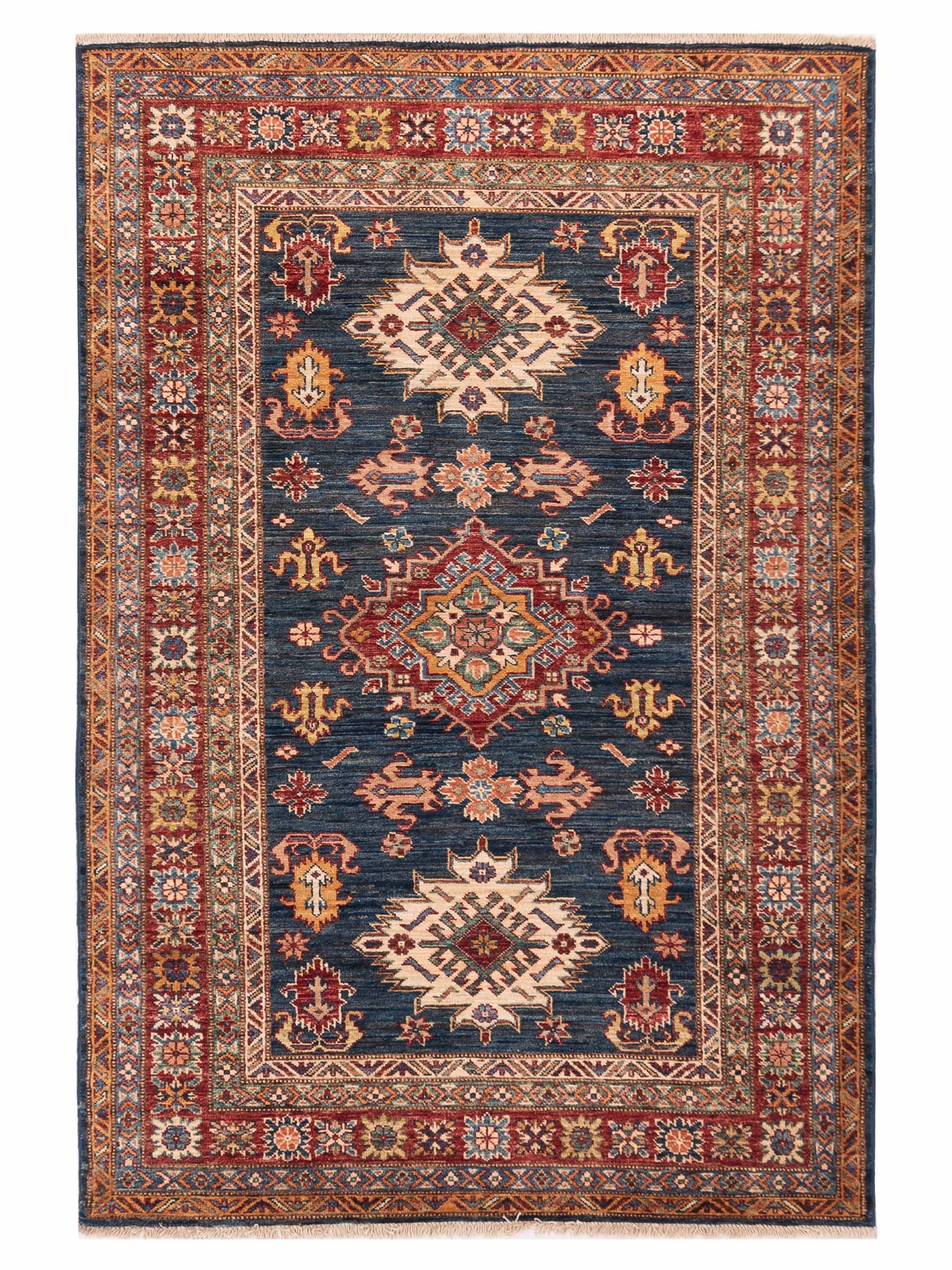 Nomad Super Kazak  Navy Red Tribal