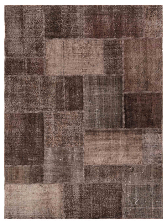 Pasha Turkish Vestige Patchwork  Dark Brown  Contemporary