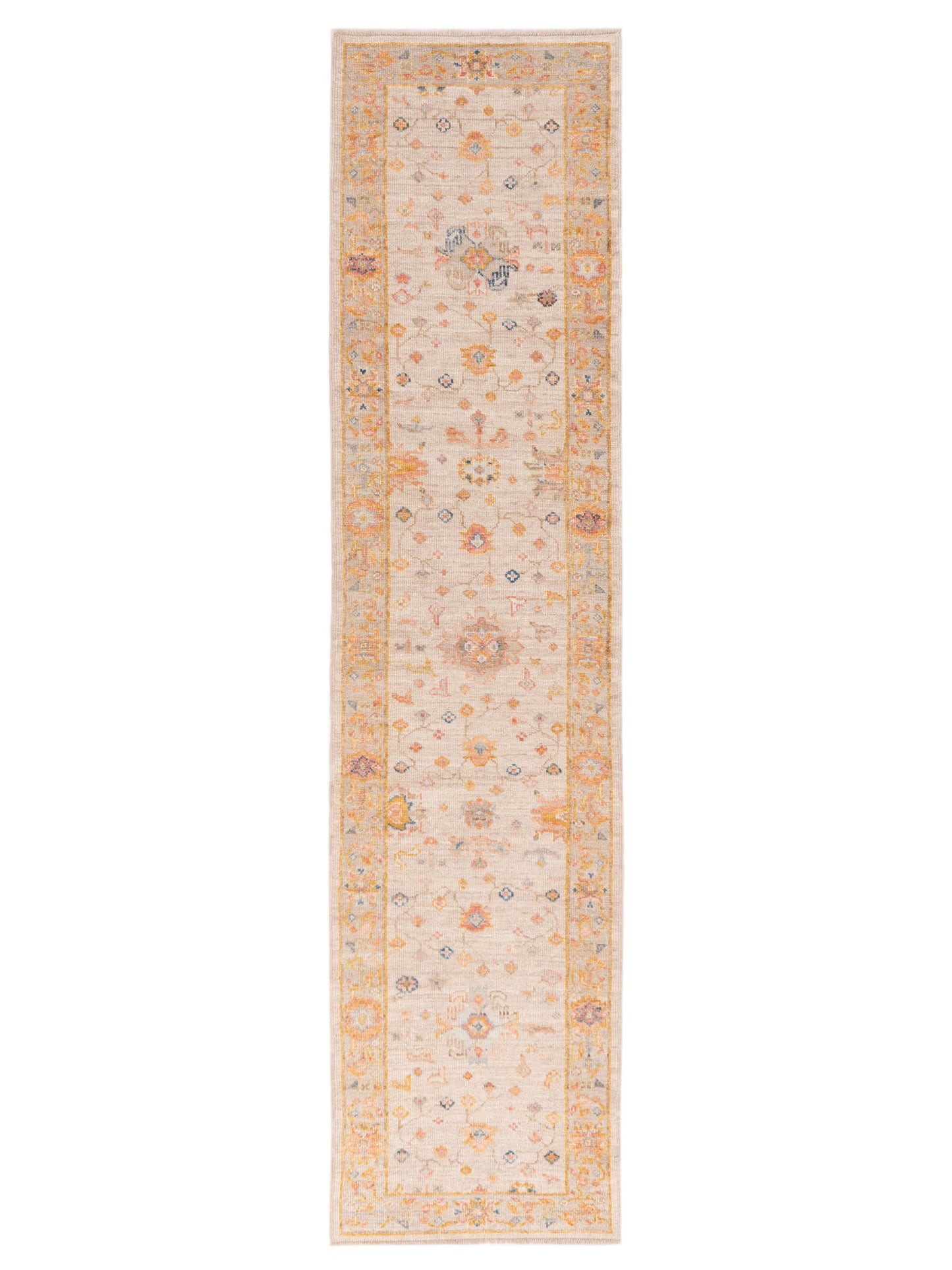 Anadol Angora Oushak  Ivory Silver Traditional