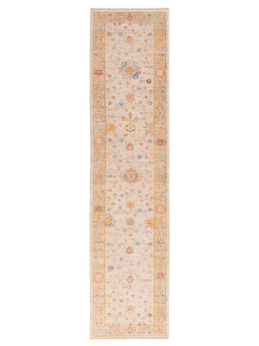 Anadol Angora Oushak  Ivory Silver Traditional