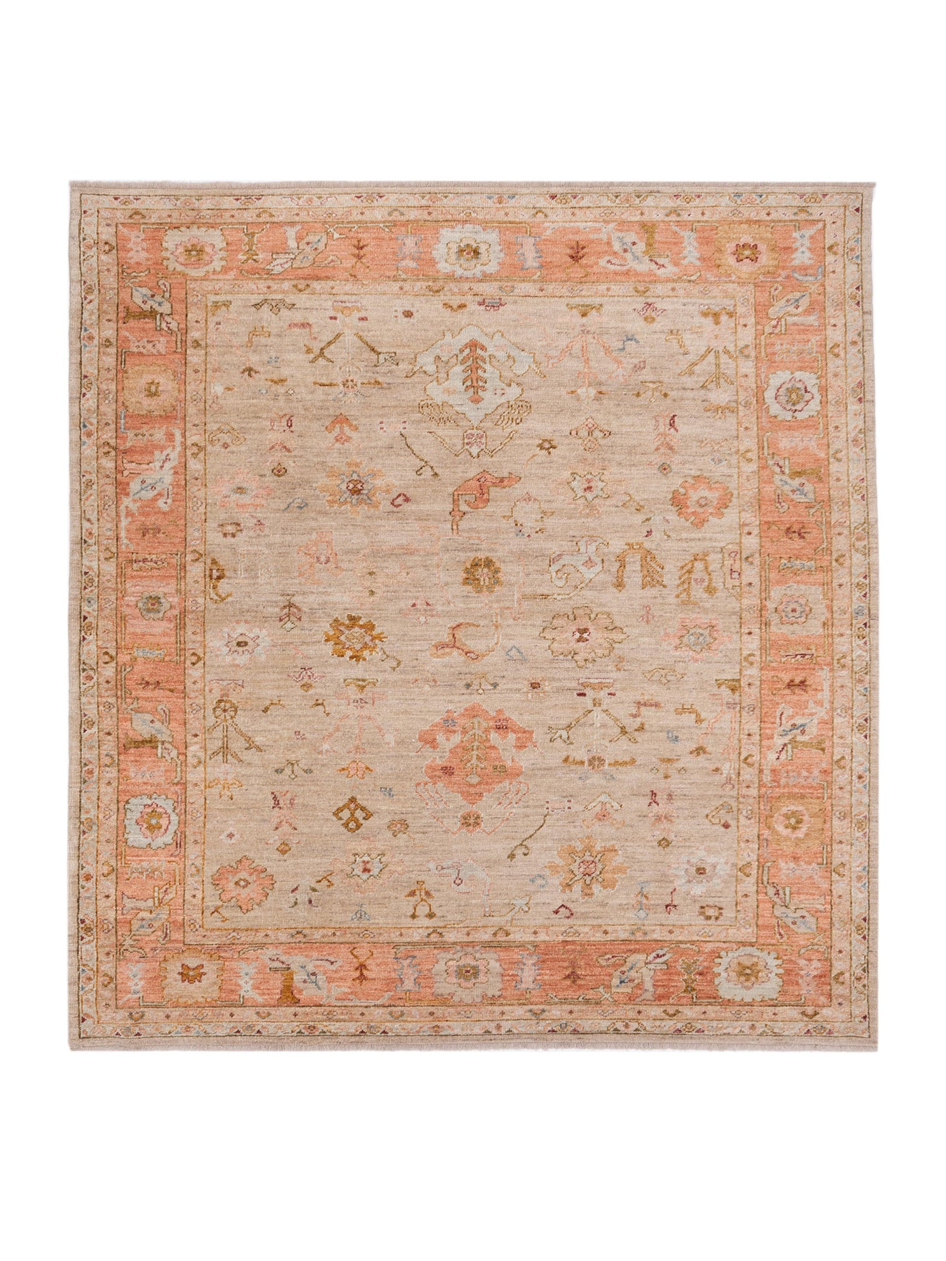 Anadol Angora Oushak  Ivory Pink Traditional