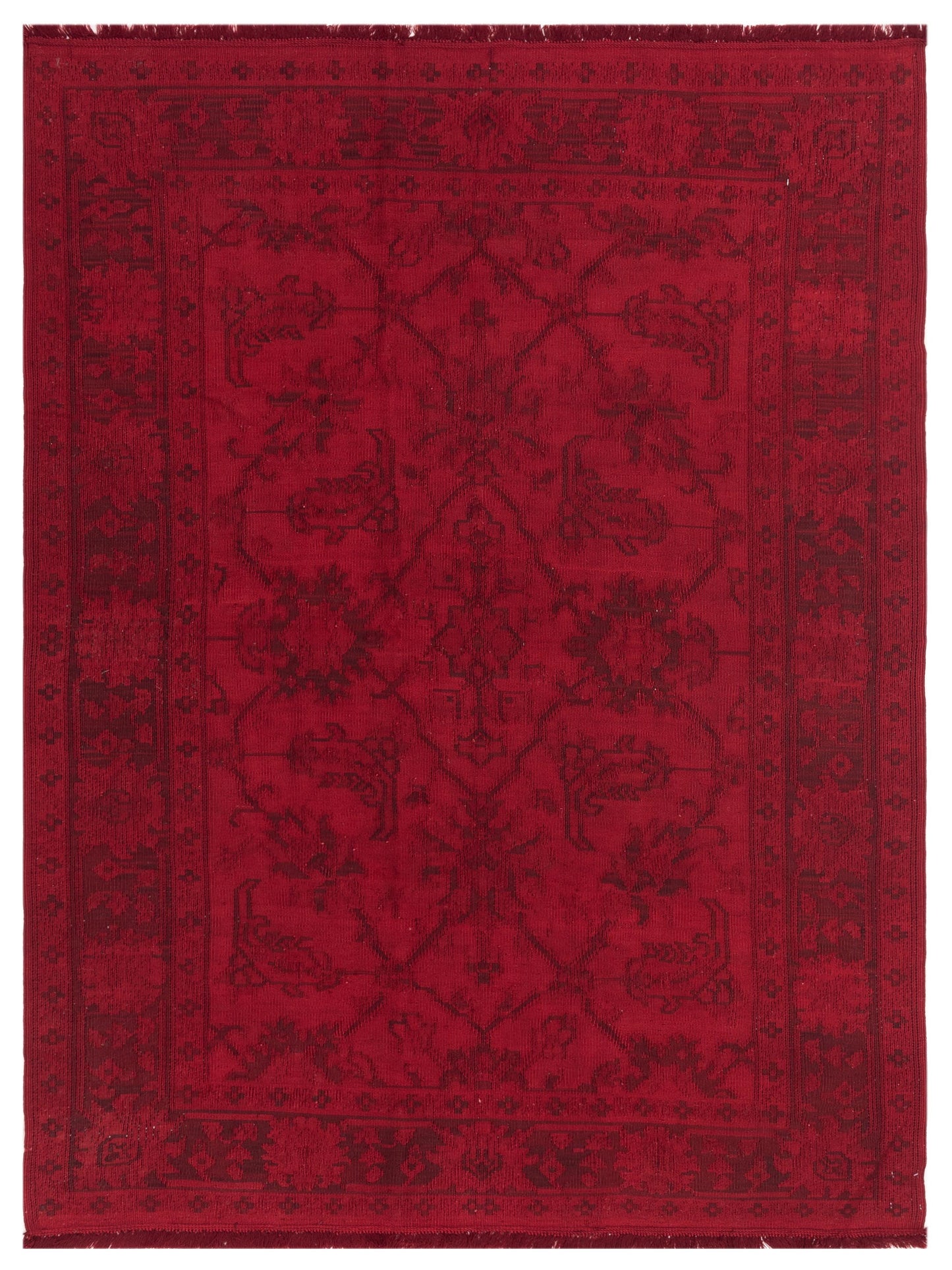 Pasha Transilvanian Kilim  Red Red Traditional