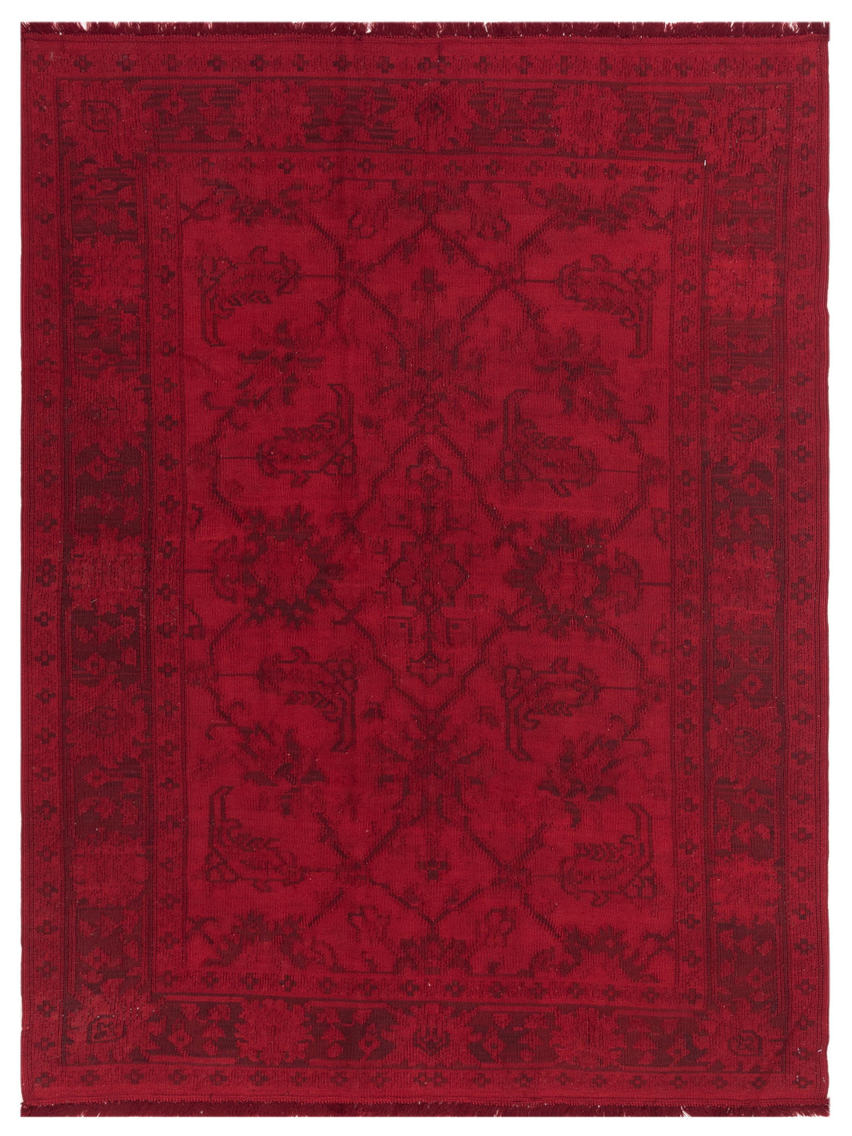 Pasha Transilvanian Kilim  Red Red Traditional