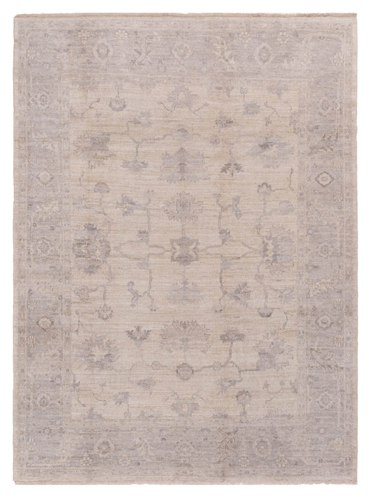 Anadol Angora Oushak  Ivory Light Gray Traditional
