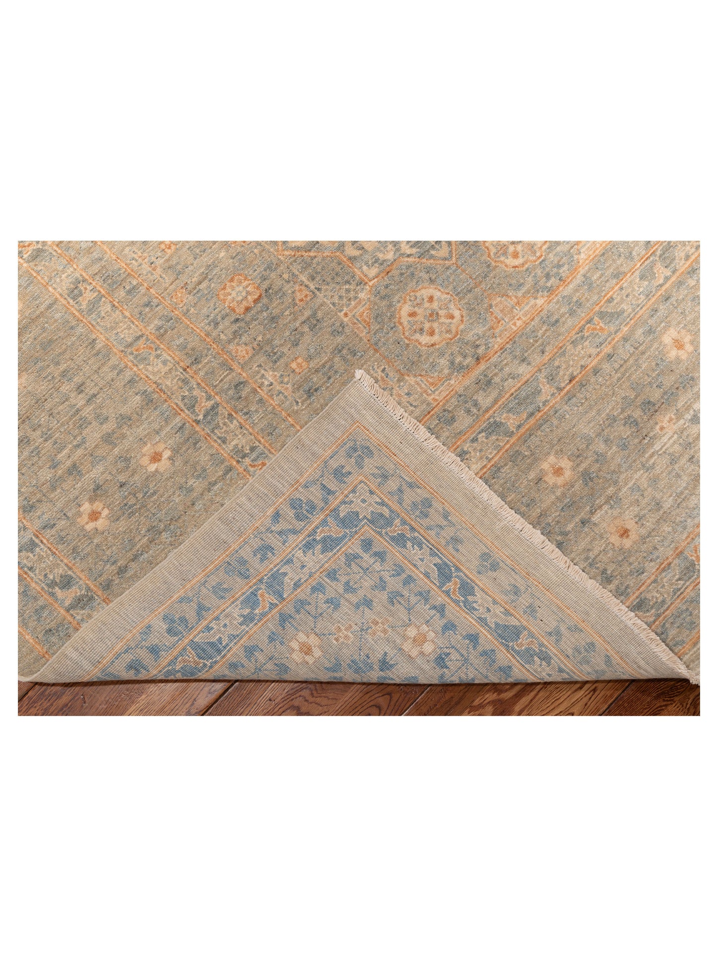 Mamluk 152779 Silver Gray 10.3x14.4 Hand Knotted Rug