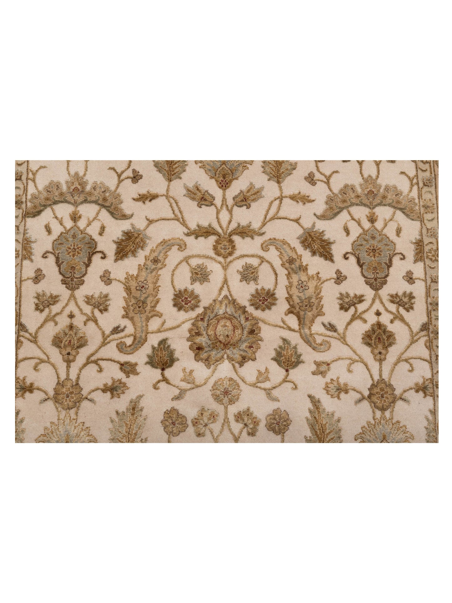 Imperial Silk 121038 Ivory Beige 4.1x6.6 Hand Knotted Rug