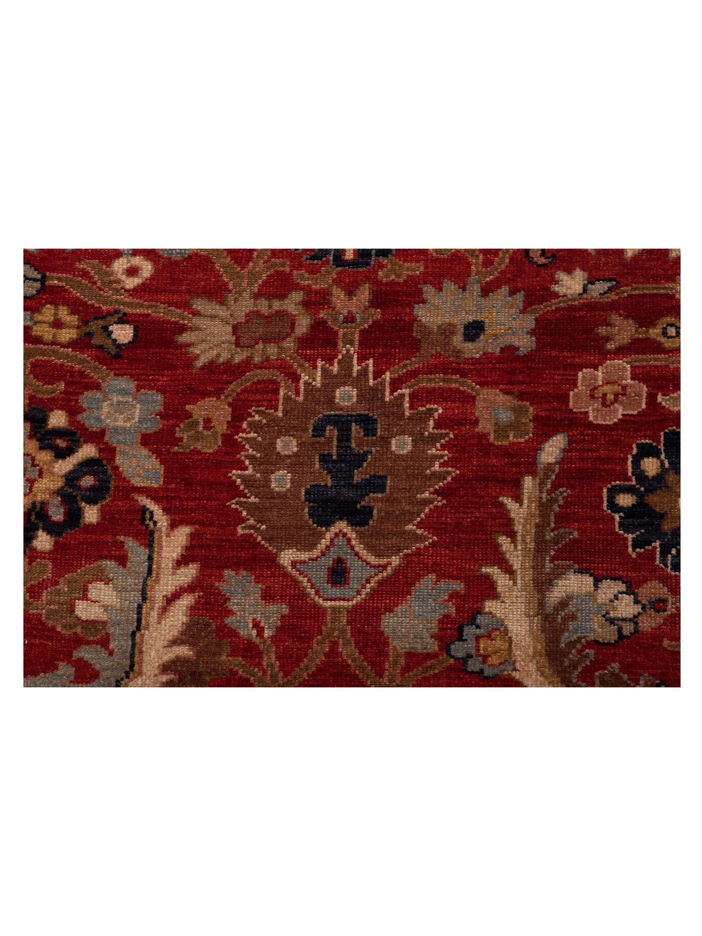 Simav 127933 Red Navy 8.1x9.10 Hand Knotted Rug