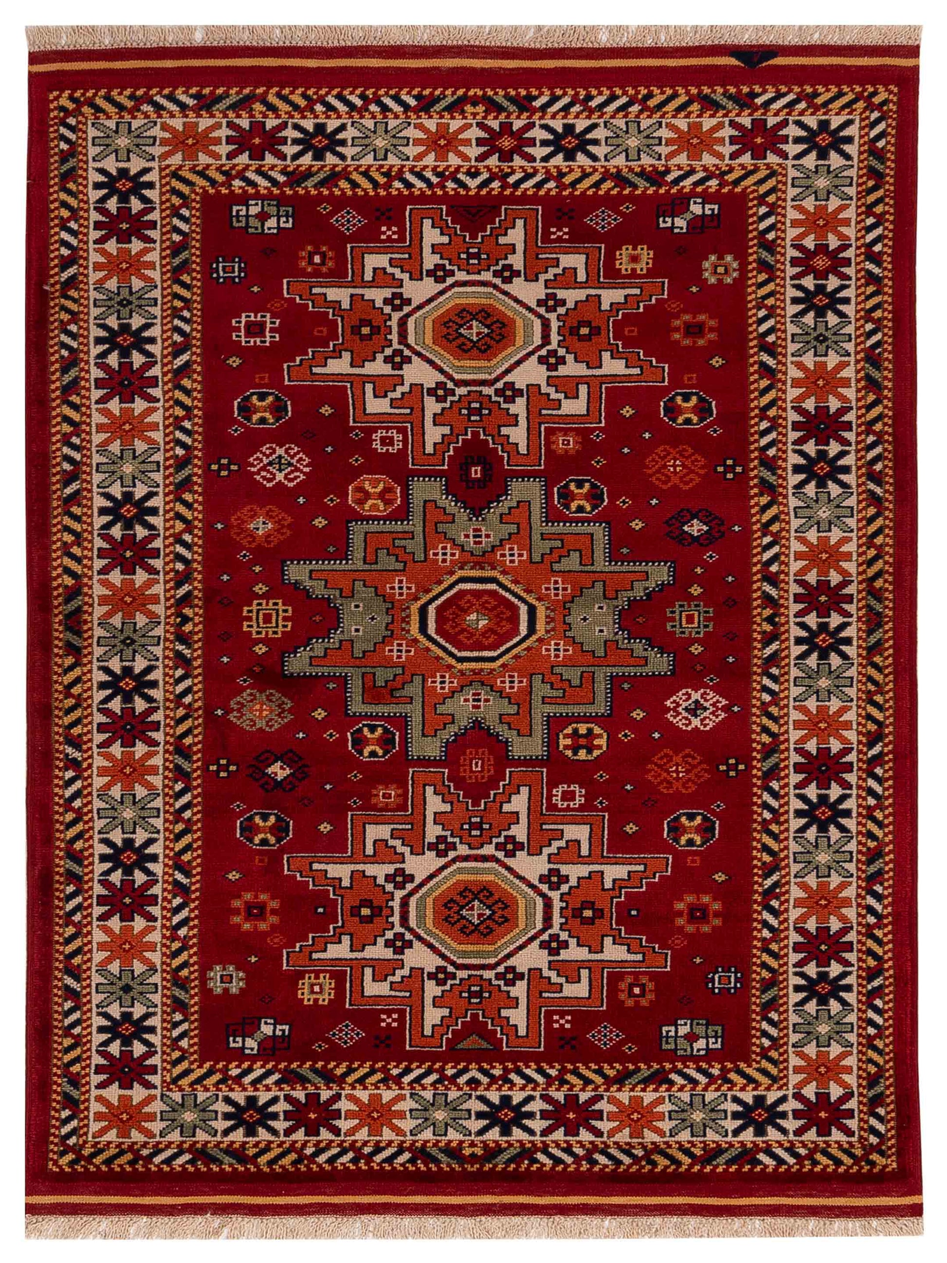 Pasha Turkish Shirwan  Red Ivory Traditional