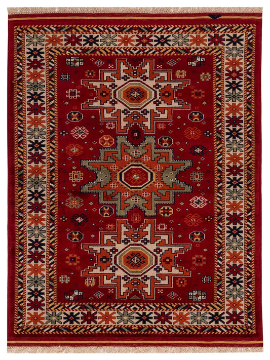 Pasha Turkish Shirwan  Red Ivory Traditional