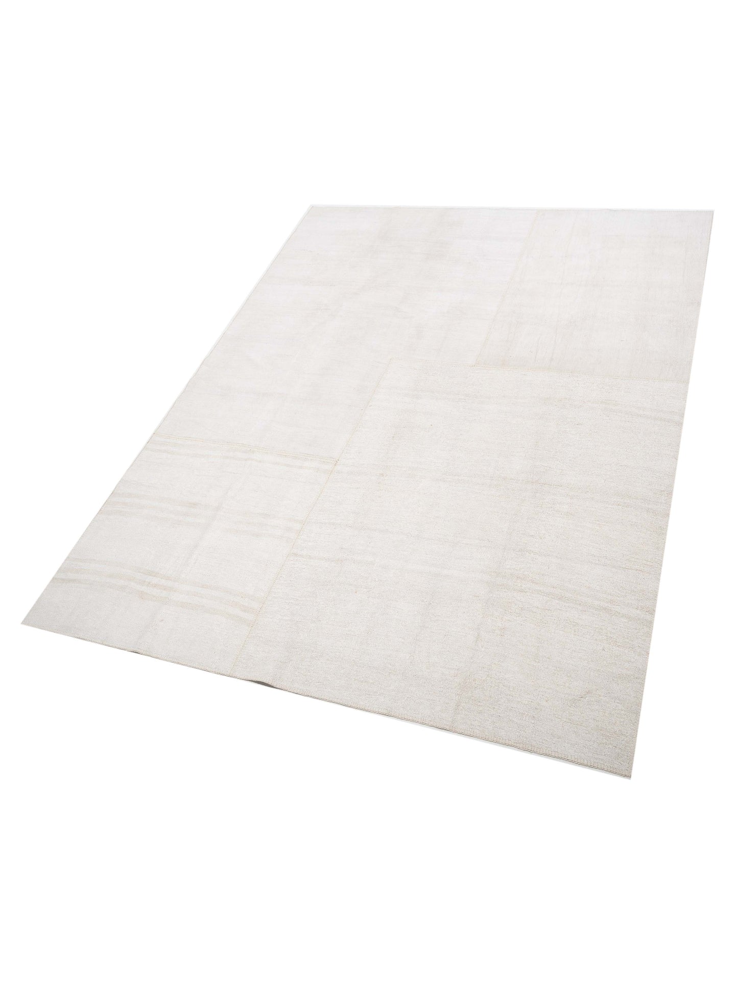 Turkish Vestige Patchwork 146042 Ivory 9x11.11 Hand Knotted Rug