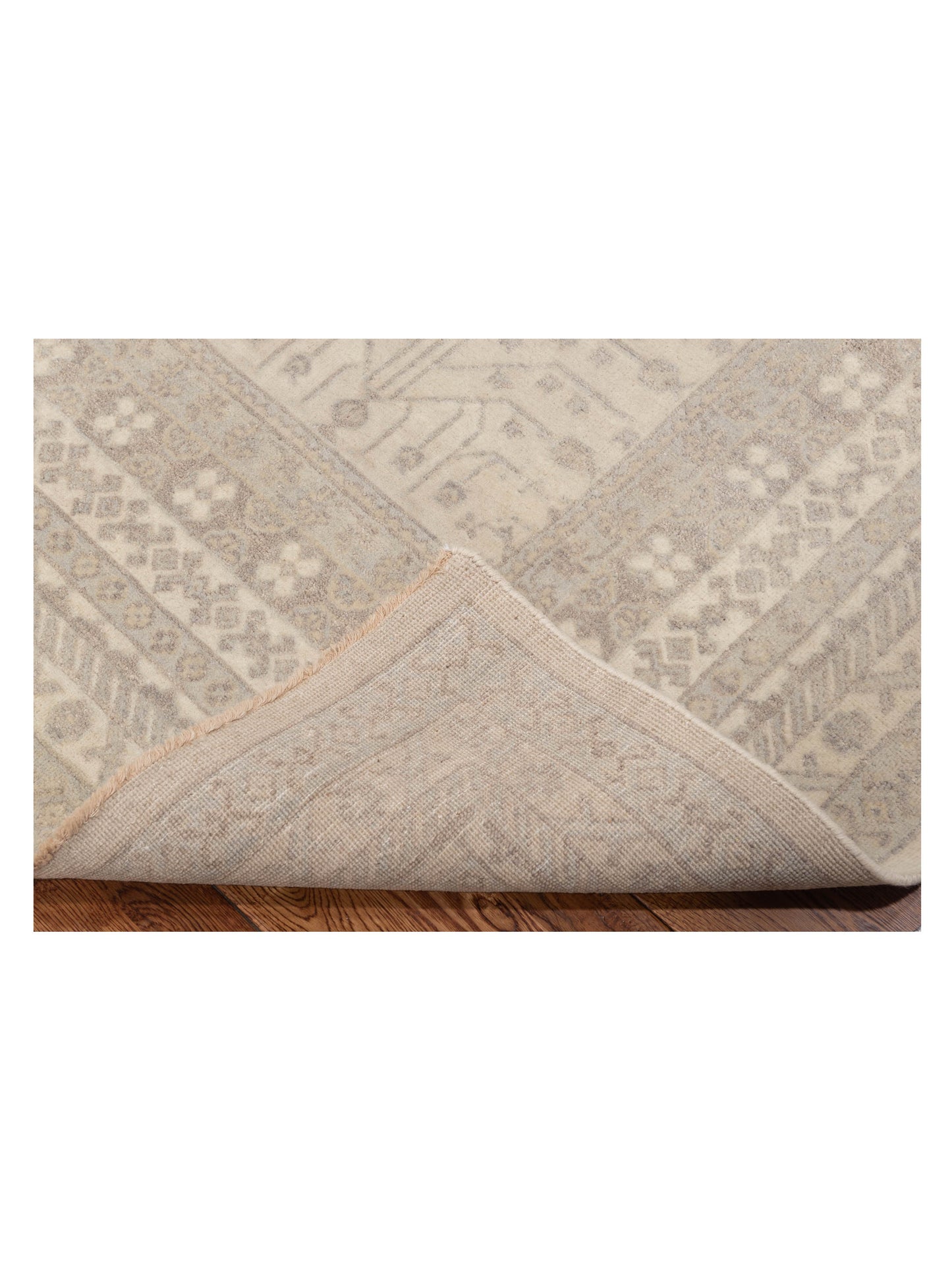 Stella 124390 Ivory Ivory 7.8x10.1 Hand Knotted Rug