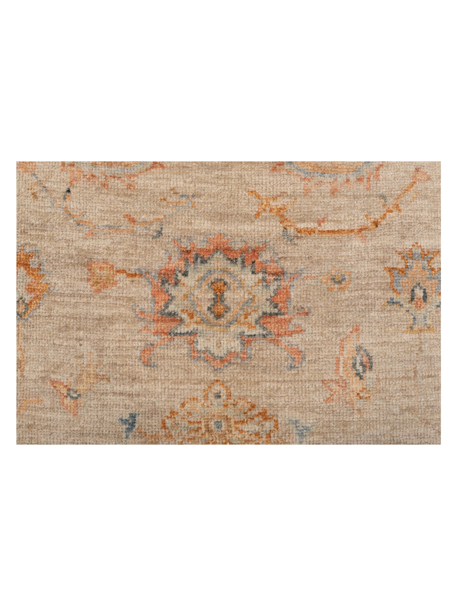Angora Oushak 149399 Ivory Rust 6.1x13.7 Hand Knotted Rug