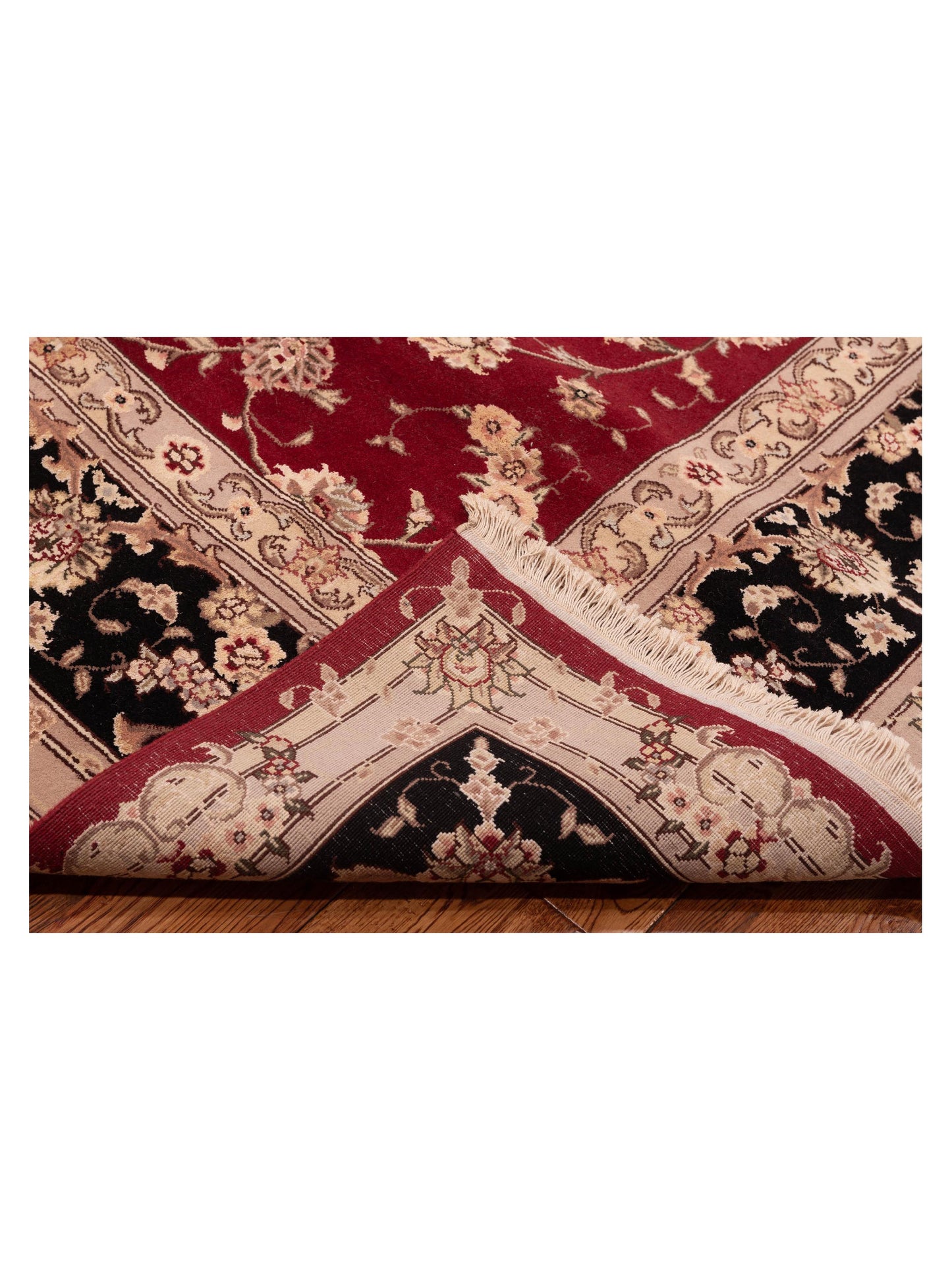 Magnolia 121067 Red Black 9x12 Hand Knotted Rug