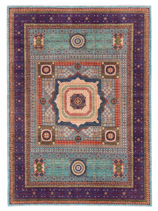 Nomad Super Mamluk  Turquoise Purple Traditional