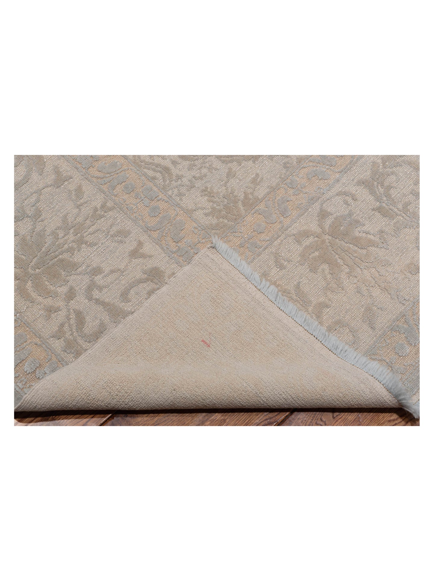 Color Bouquet 107873 Silver Gray 9.4x11.8 Hand Knotted Rug
