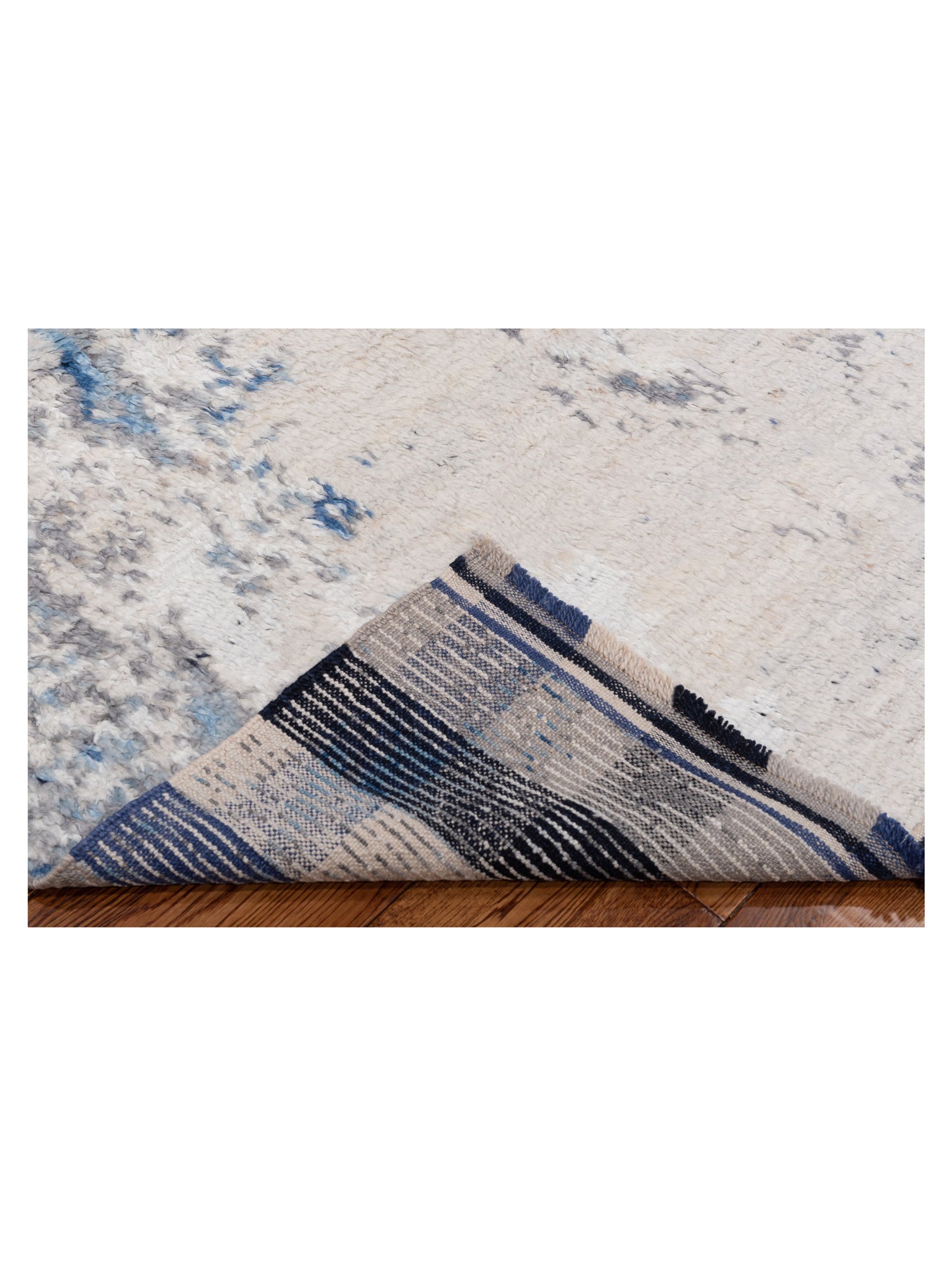 Atlas 149664 Silver Blue 8x9.9 Hand Knotted Rug