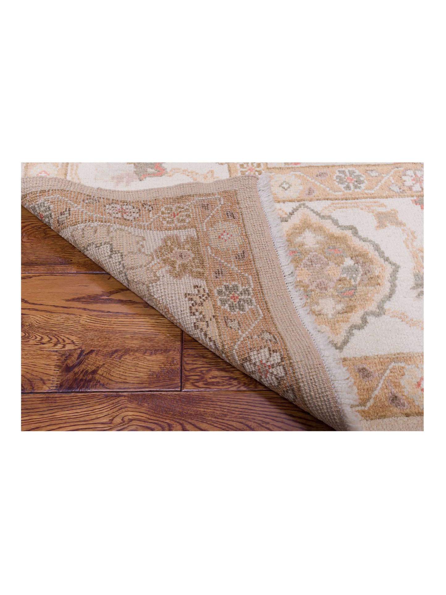 Angora Oushak 90635 Gold Ivory 8.3x9.11 Hand Knotted Rug
