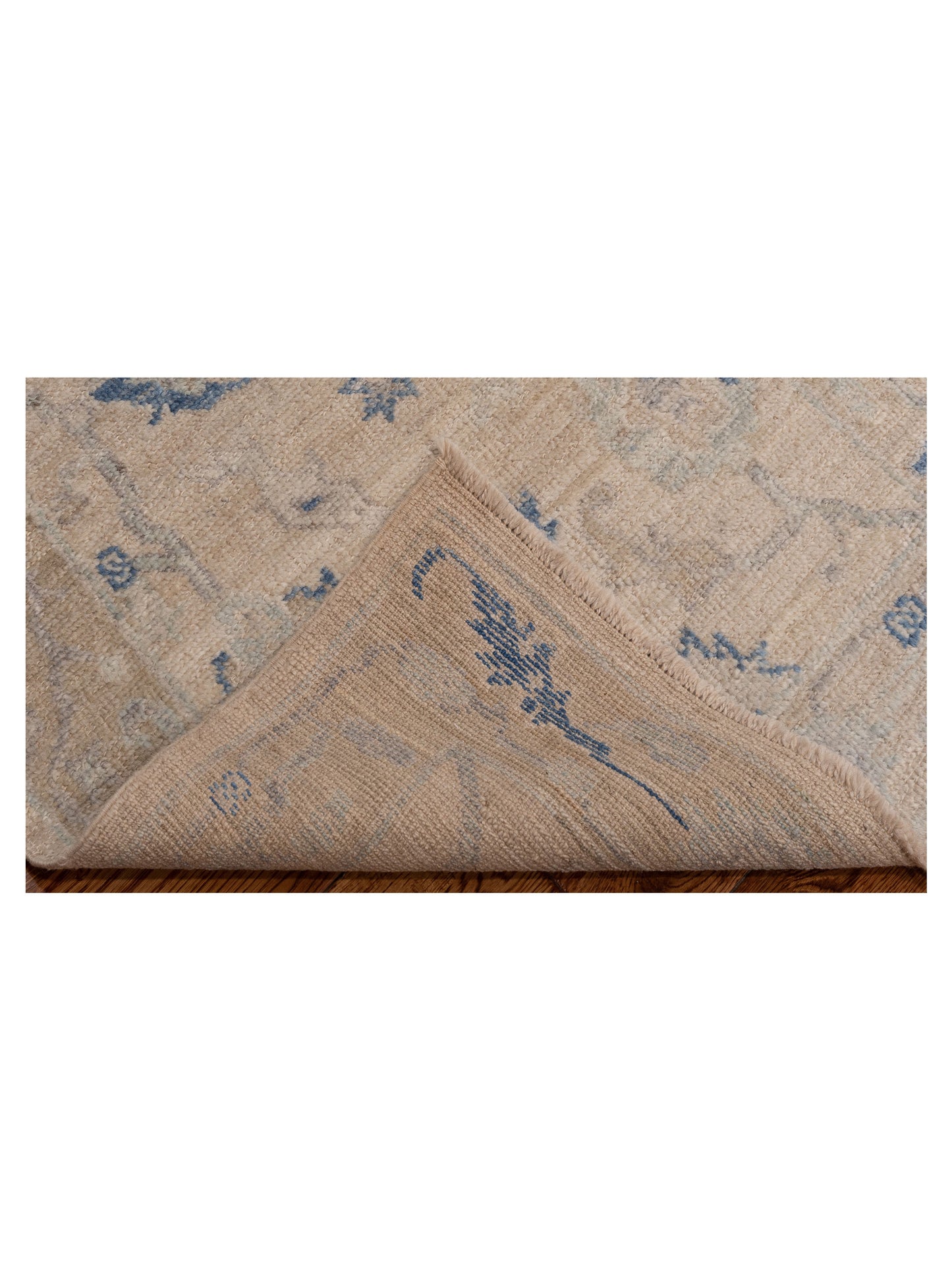 Angora Oushak 150305 Beige Brown 2.9x6.7 Hand Knotted Rug