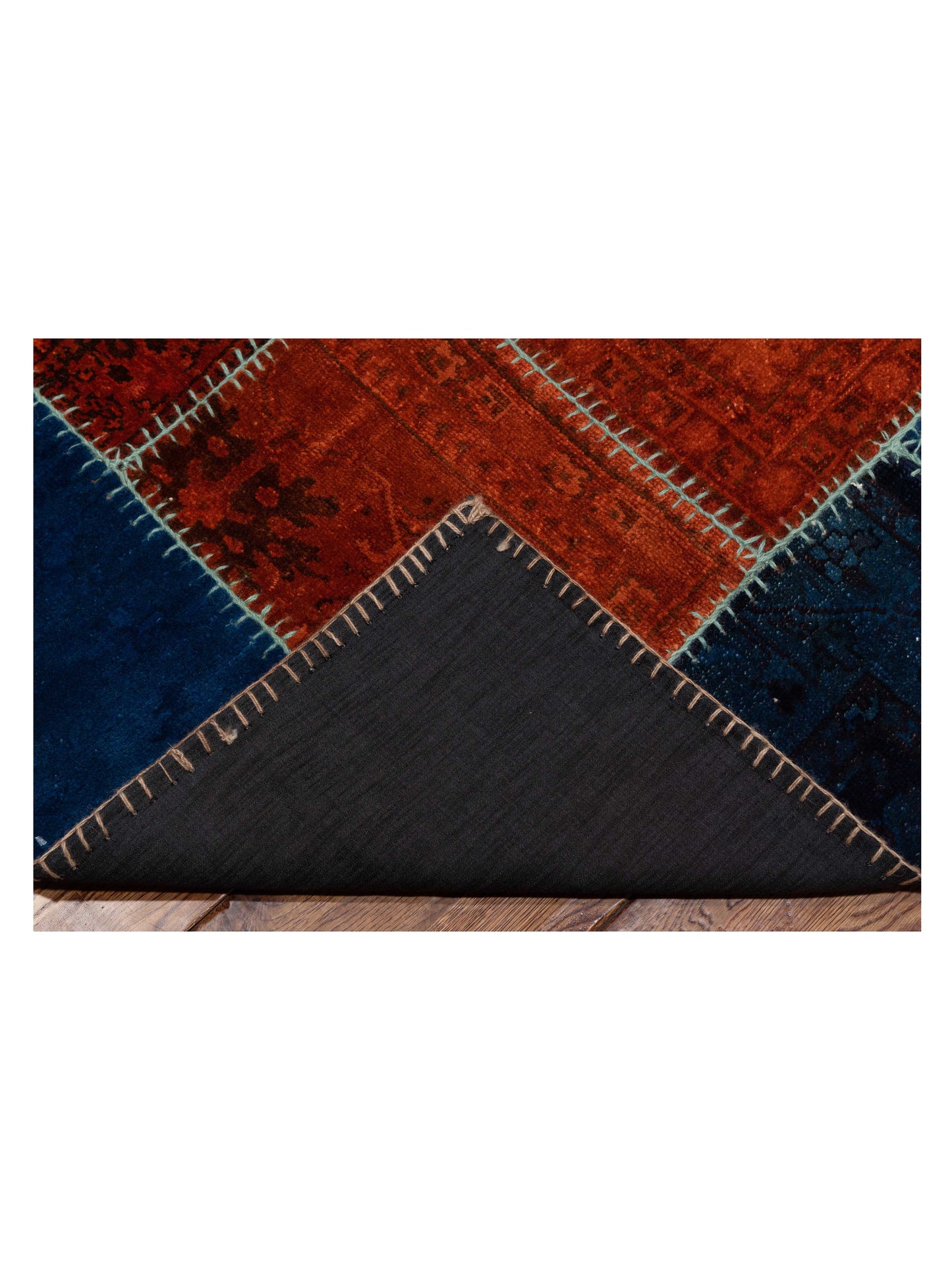 Turkish Vestige Patchwork 114245 Multi 8.7x11.1 Hand Knotted Rug