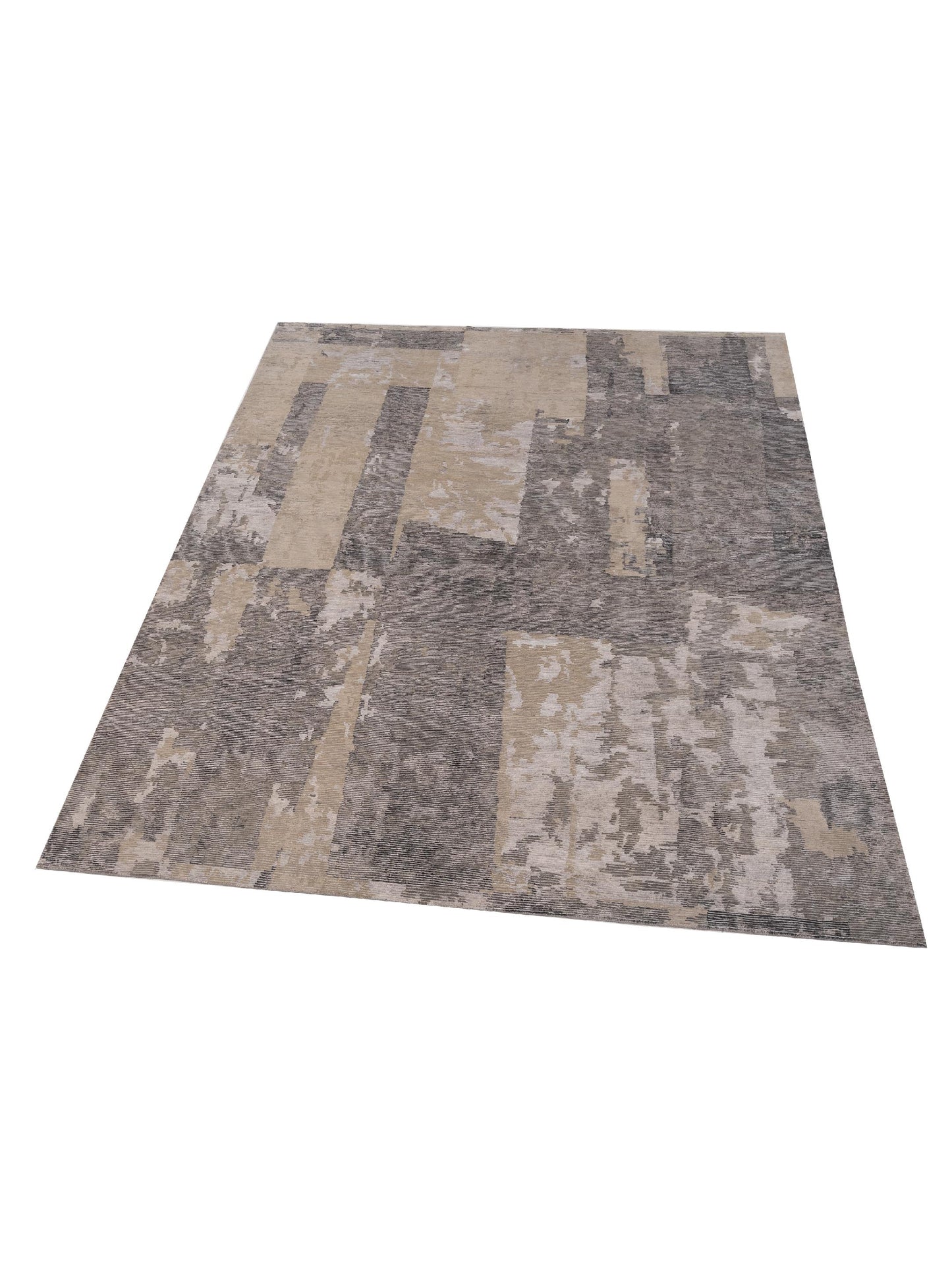 Tibetino 142711 Gray Gray 9x11.8 Hand Knotted Rug