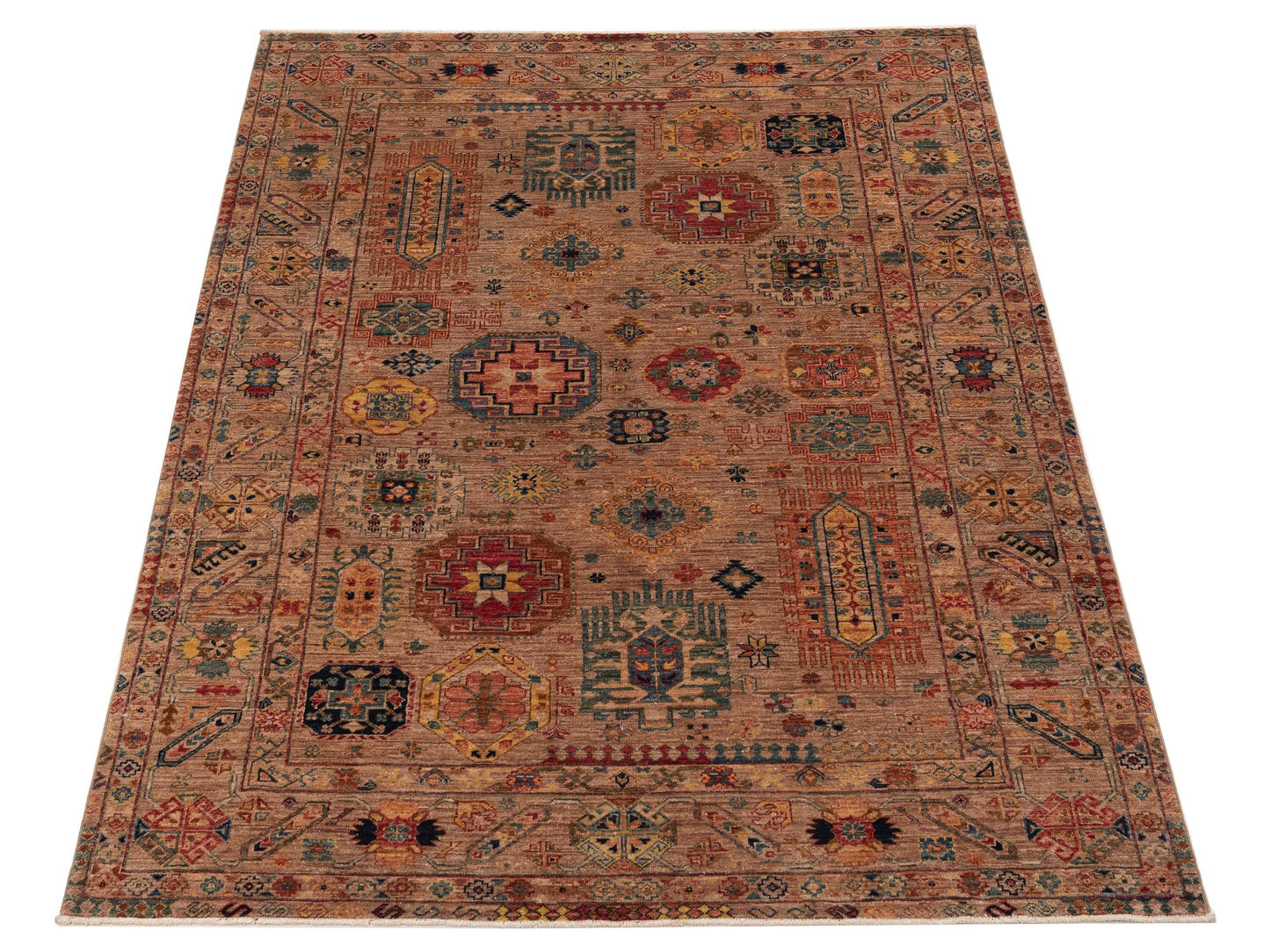 Artisan Kars 152250 Brown Brown 5.5x7.9 Hand Knotted Rug