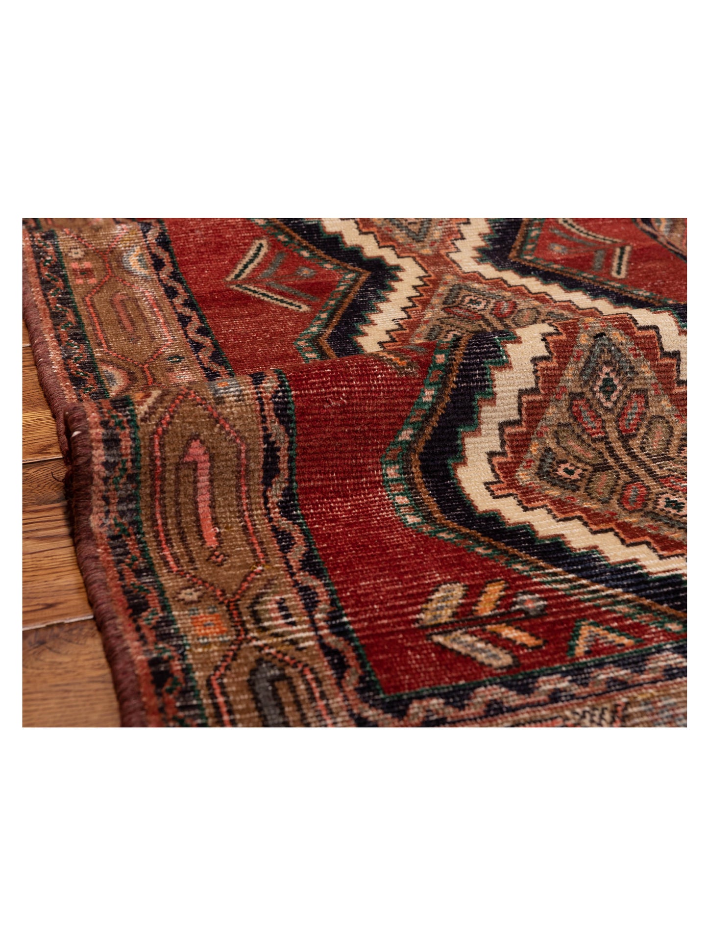 Persian 147668 Red Brown 2.9x9.8 Hand Knotted Rug