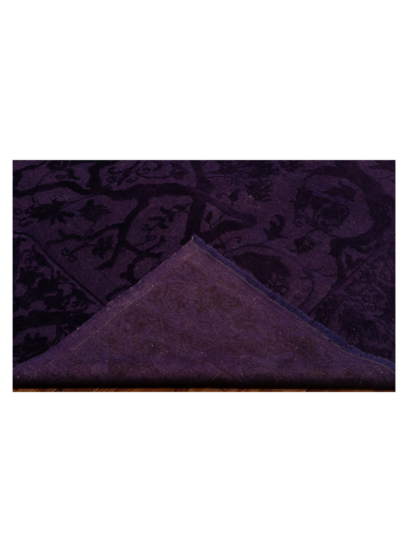 Vintage 108119 Purple 6.6x8.4 Hand Knotted Rug