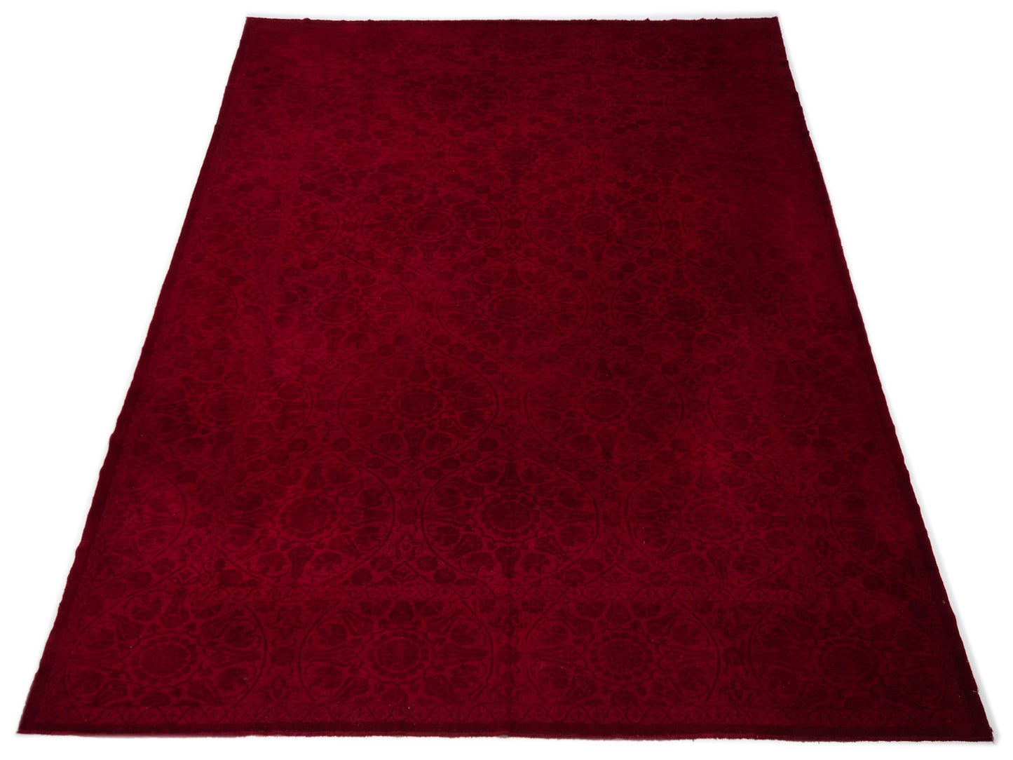 Color Bouquet 108874 Red Red 12x14.10 Hand Knotted Rug