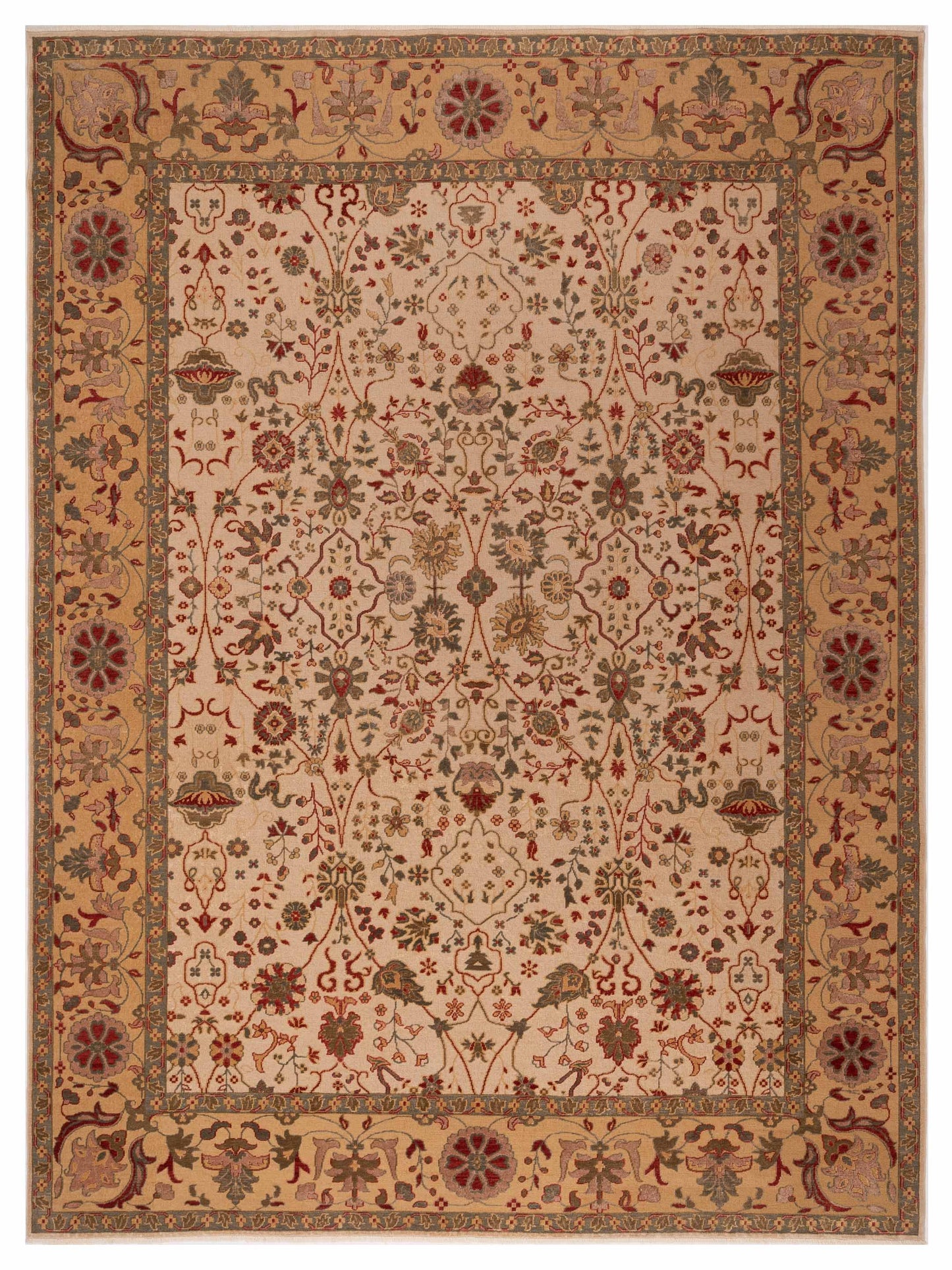 Pasha Antique Loom  Ivory Gold Traditional
