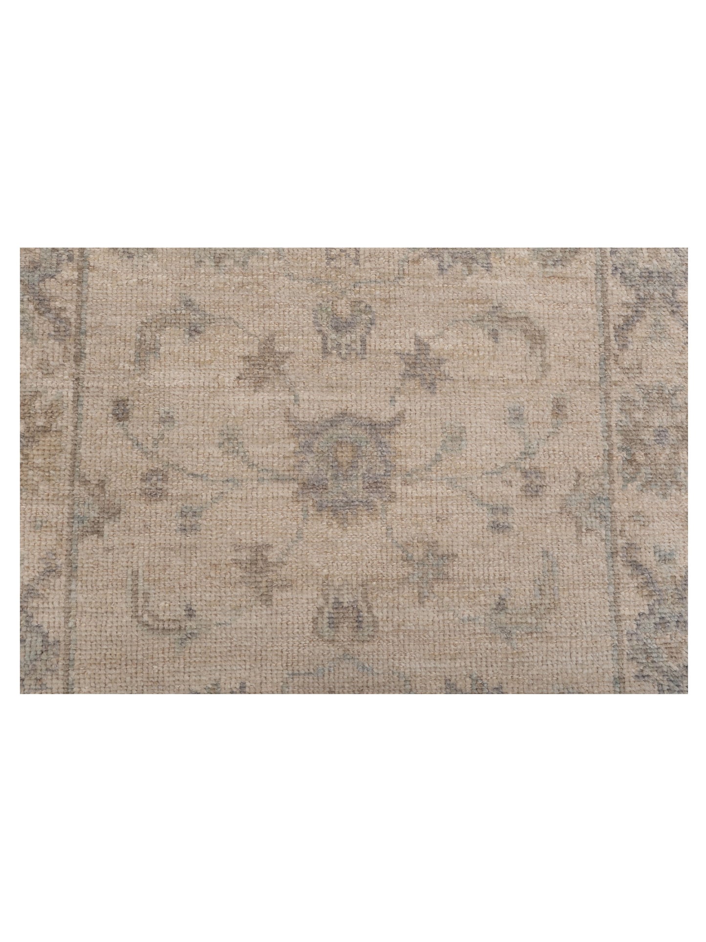 Angora Oushak 150410 Ivory Ivory 2.8x6.4 Hand Knotted Rug