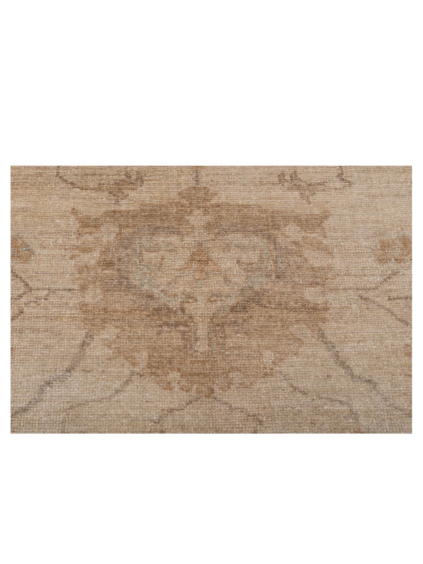Angora Oushak 114012 Beige Beige 15.6x19.8 Hand Knotted Rug