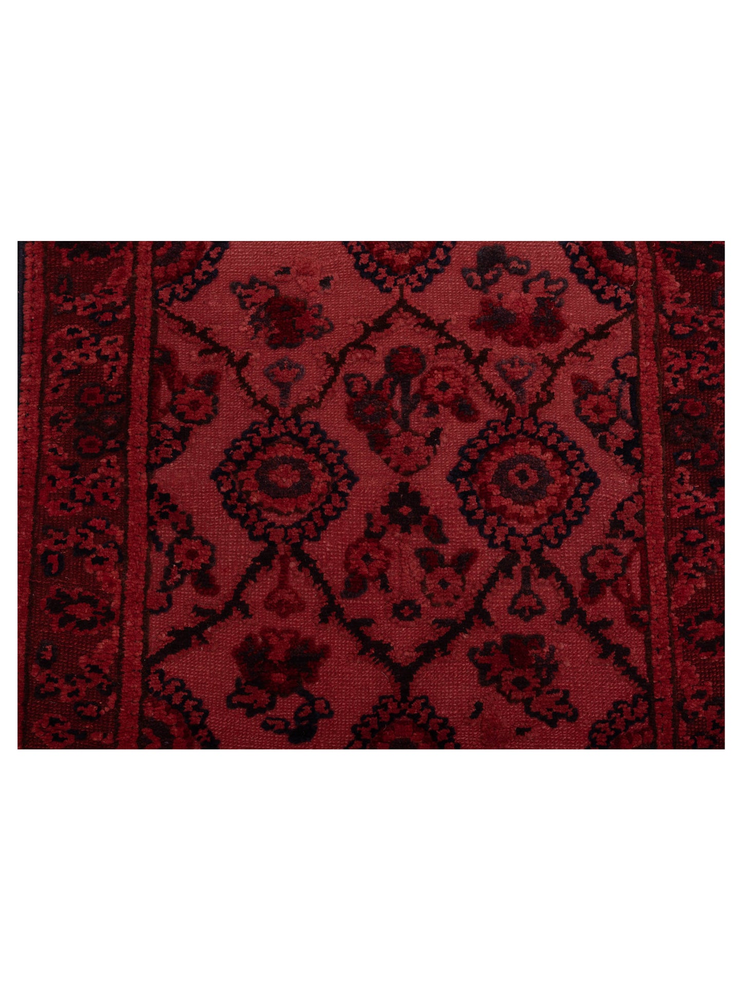 Vintage 75577 Red 2.8x7.7 Hand Knotted Rug