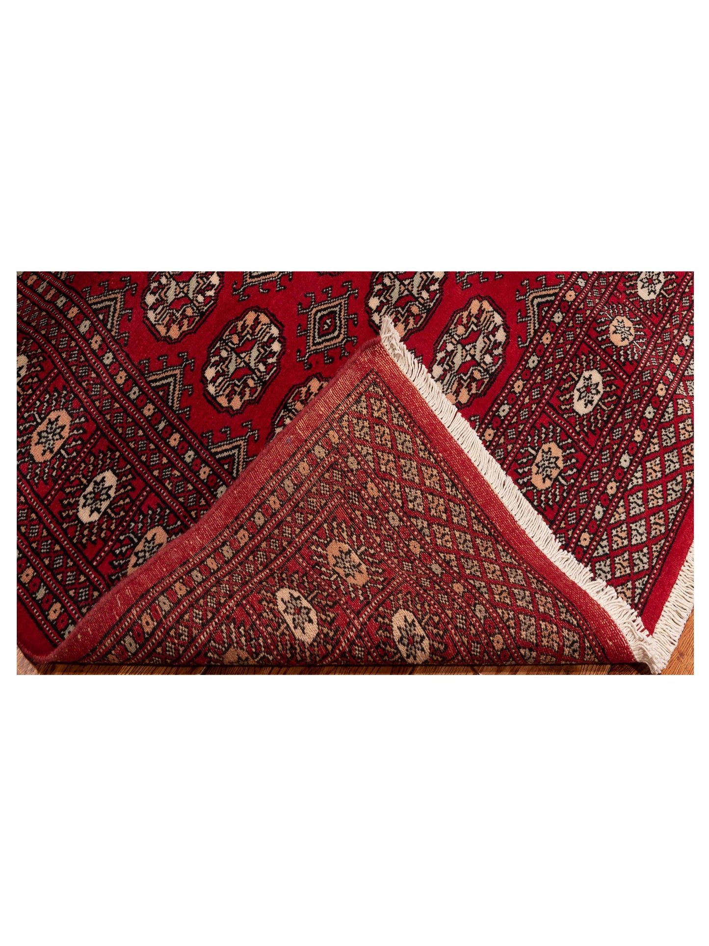 Bokhara 145650 Red Red 5.1x8.2 Hand Knotted Rug