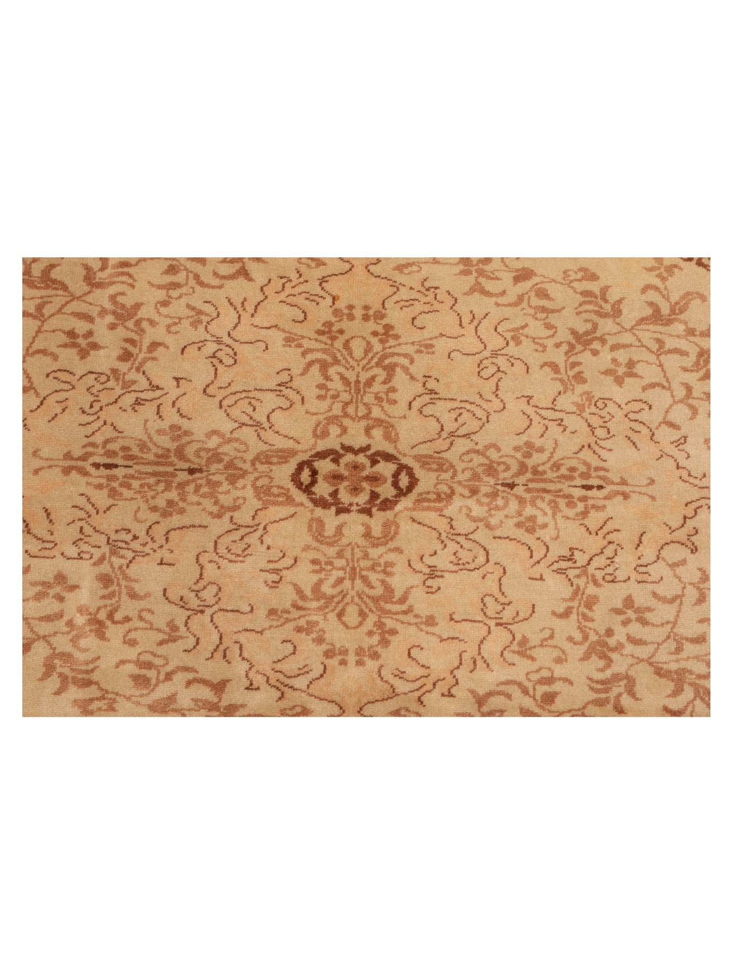 Antique Loom 117197 Cream Cream 6.9x9.7 Hand Knotted Rug