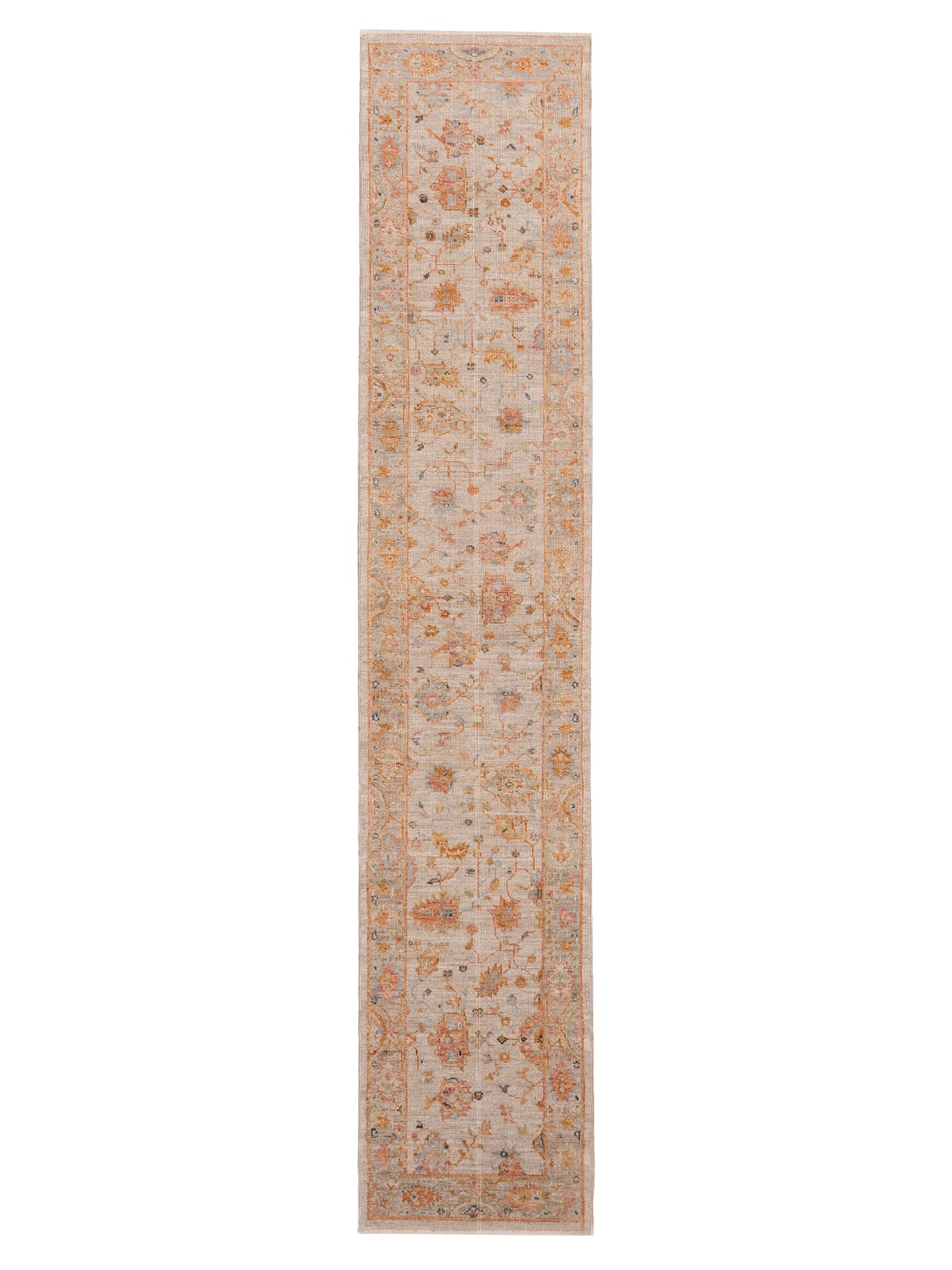 Anadol Angora Oushak  Ivory Silver Traditional