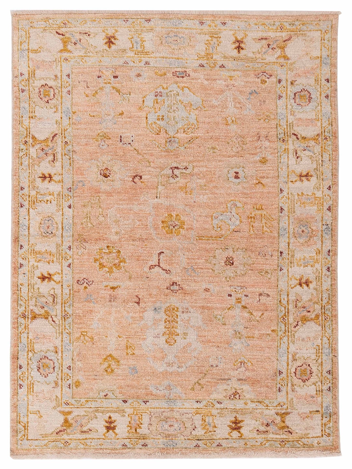 Anadol Angora Oushak  Pink Ivory Traditional