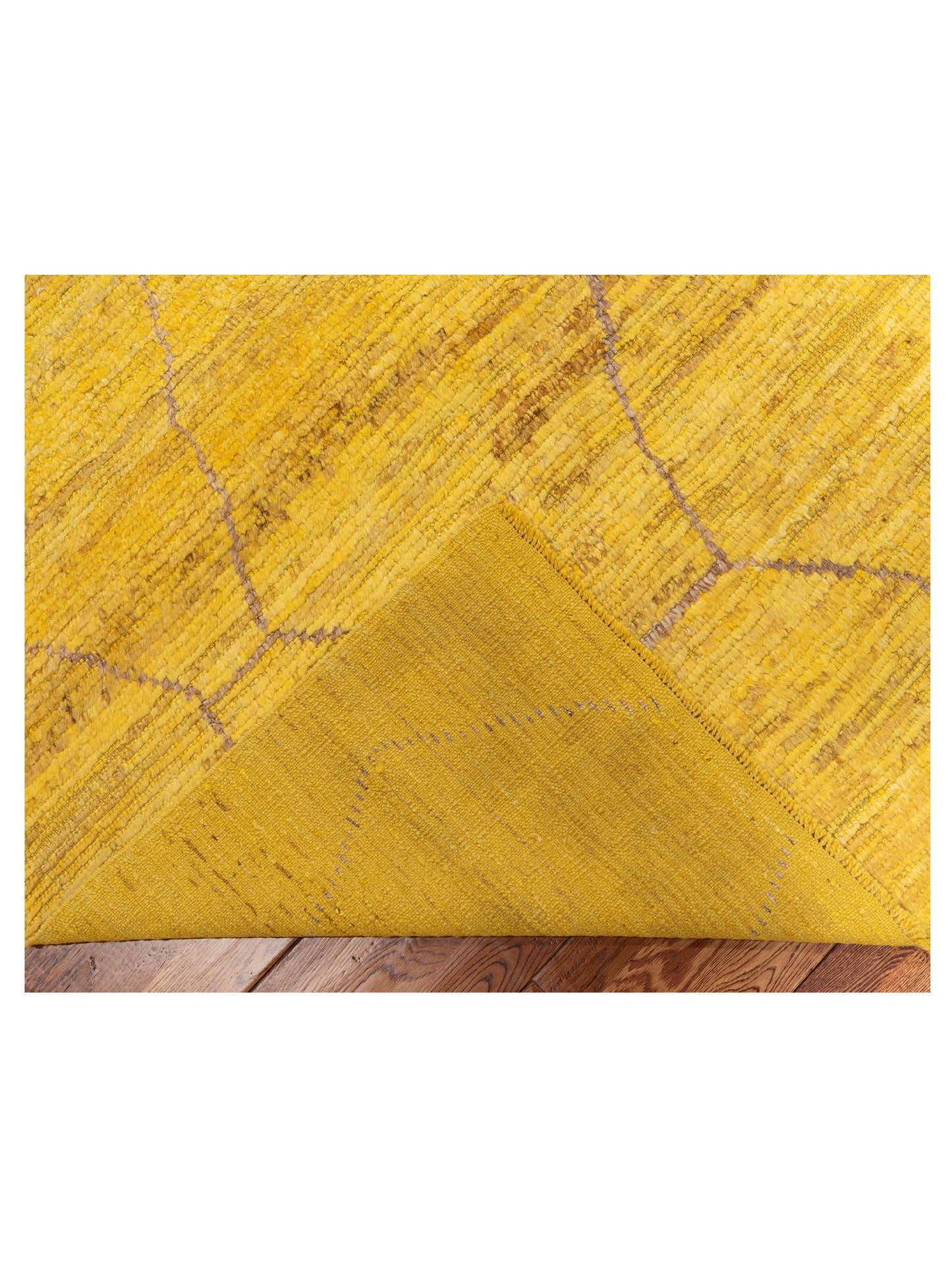 Berber Efes Yellow Naturel 9.1x12.8 Hand Knotted Rug