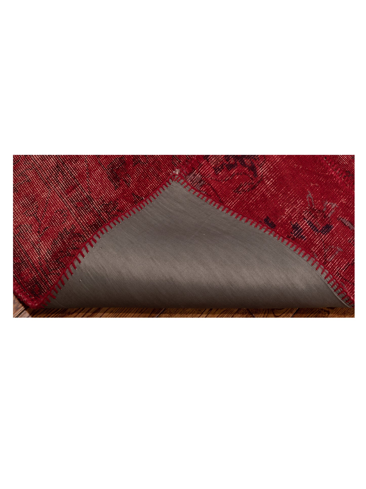 Turkish Vestige Patchwork 131059 Red 3.3x4.11 Hand Knotted Rug